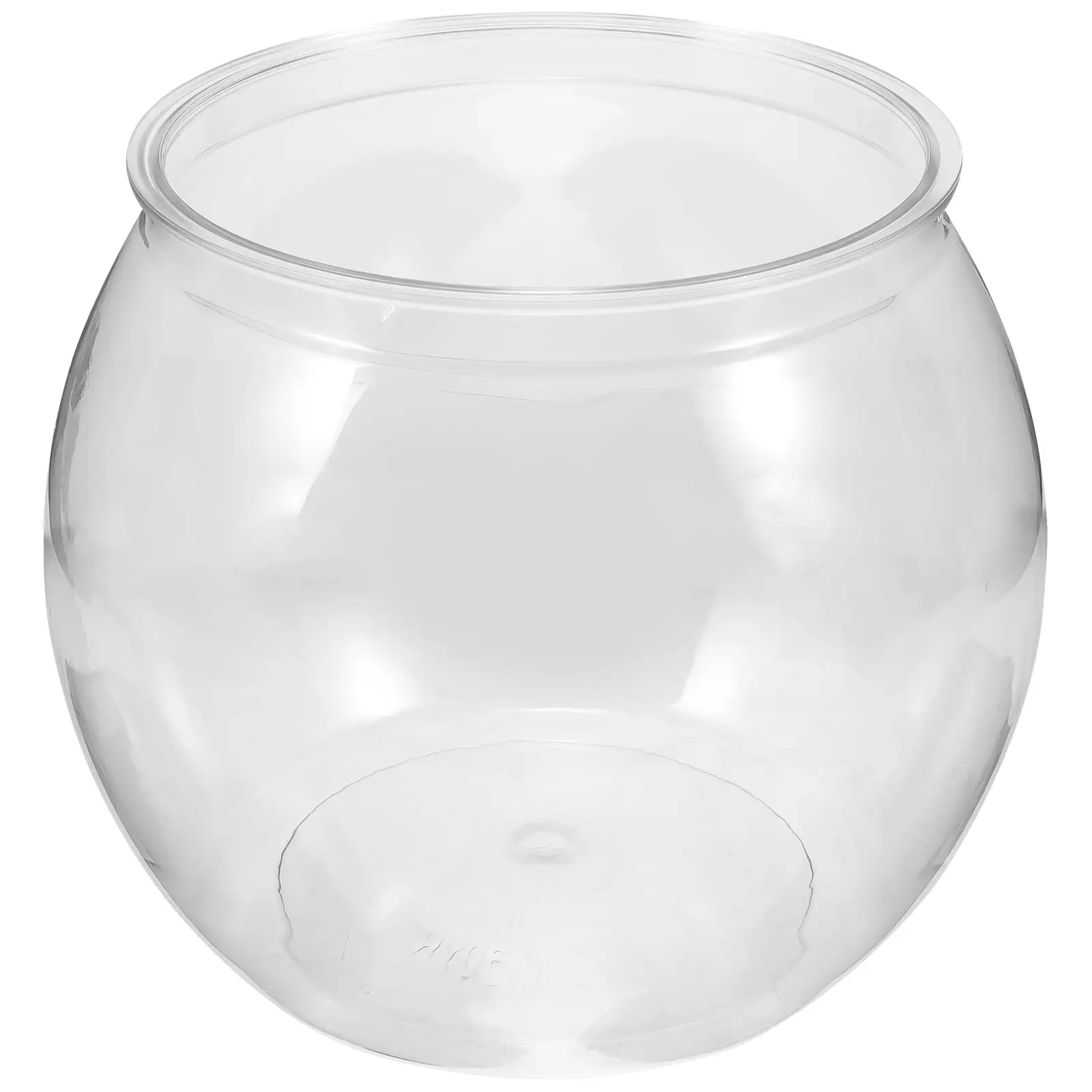 Eease Fish Bowl Plastic Transparent Small Aquarium Small Fish Tank Fish Bowl for Betta Fish Goldfish