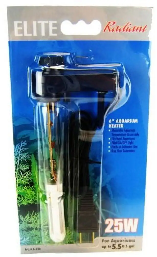 Elite Radiant Mini Aquarium Heater. 25 Watts (6 Long)