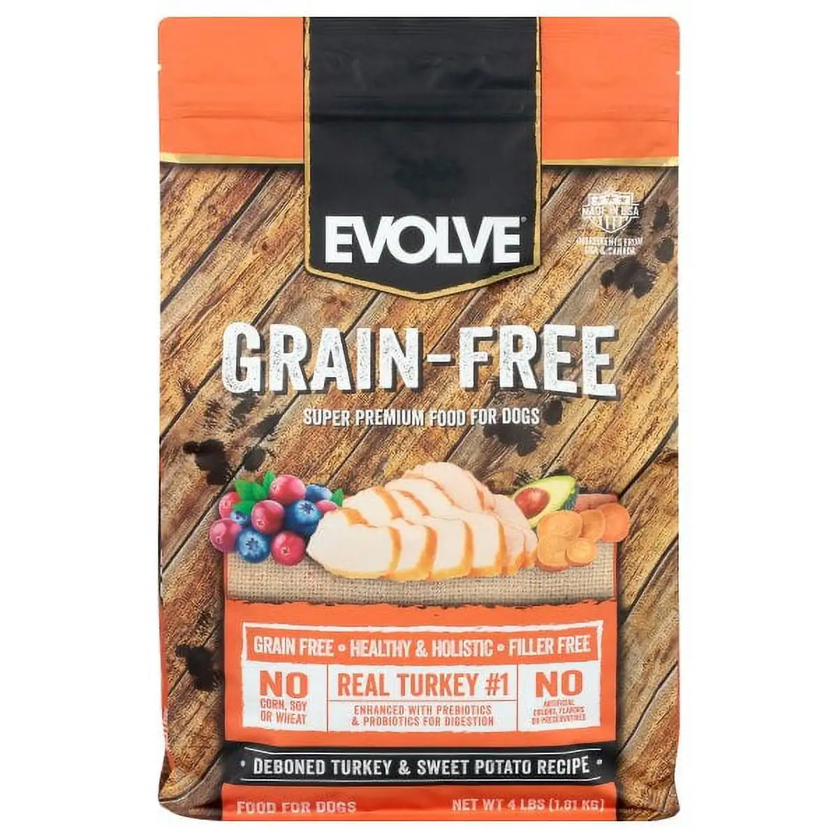 Evolve Grain Free Turkey & Sweet Potato Recipe Dry Dog Food