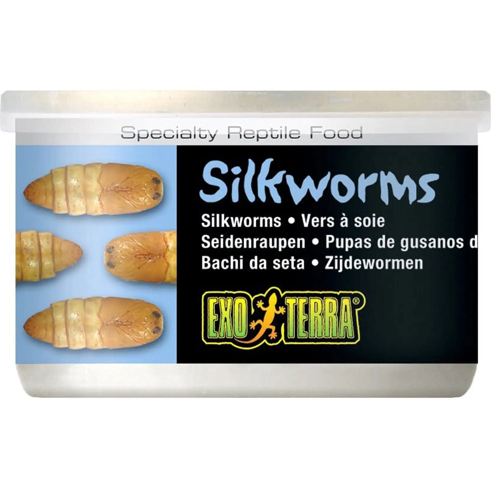 Exo Terra Canned Silkworms Specialty Reptile Food 1.2 oz