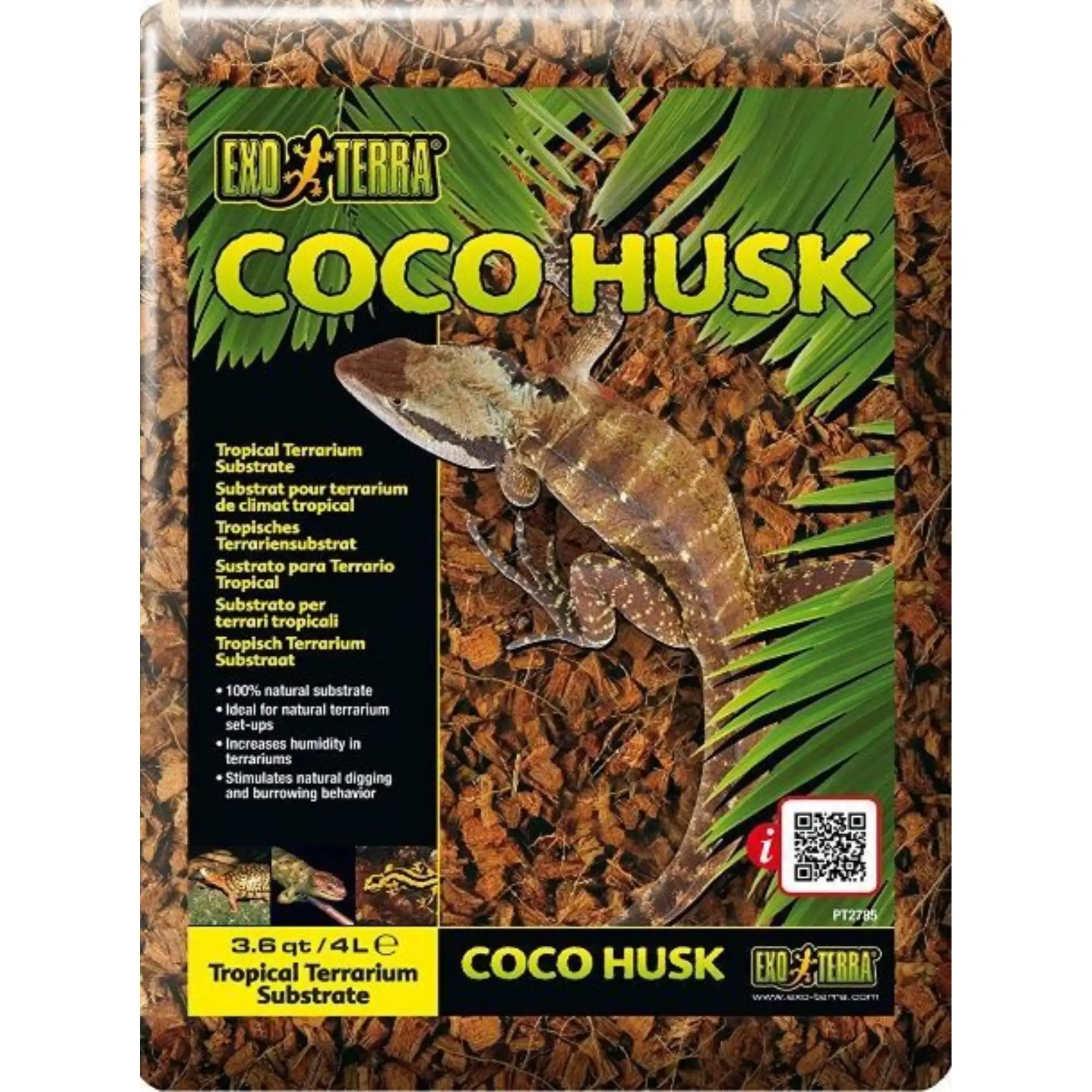 Exo Terra Coco Husk Coconut Fiber Bedding for Reptile Terrariums