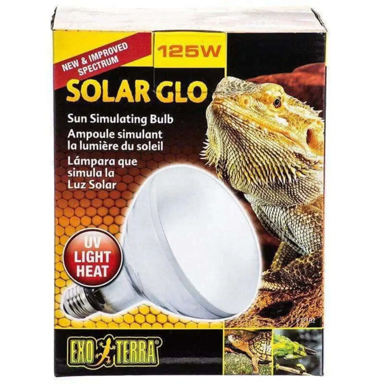 Exo Terra Solar-Glo High Intensity Self-Ballasted Uv/Heat Mercury Vapor Lamp. 125-Watt