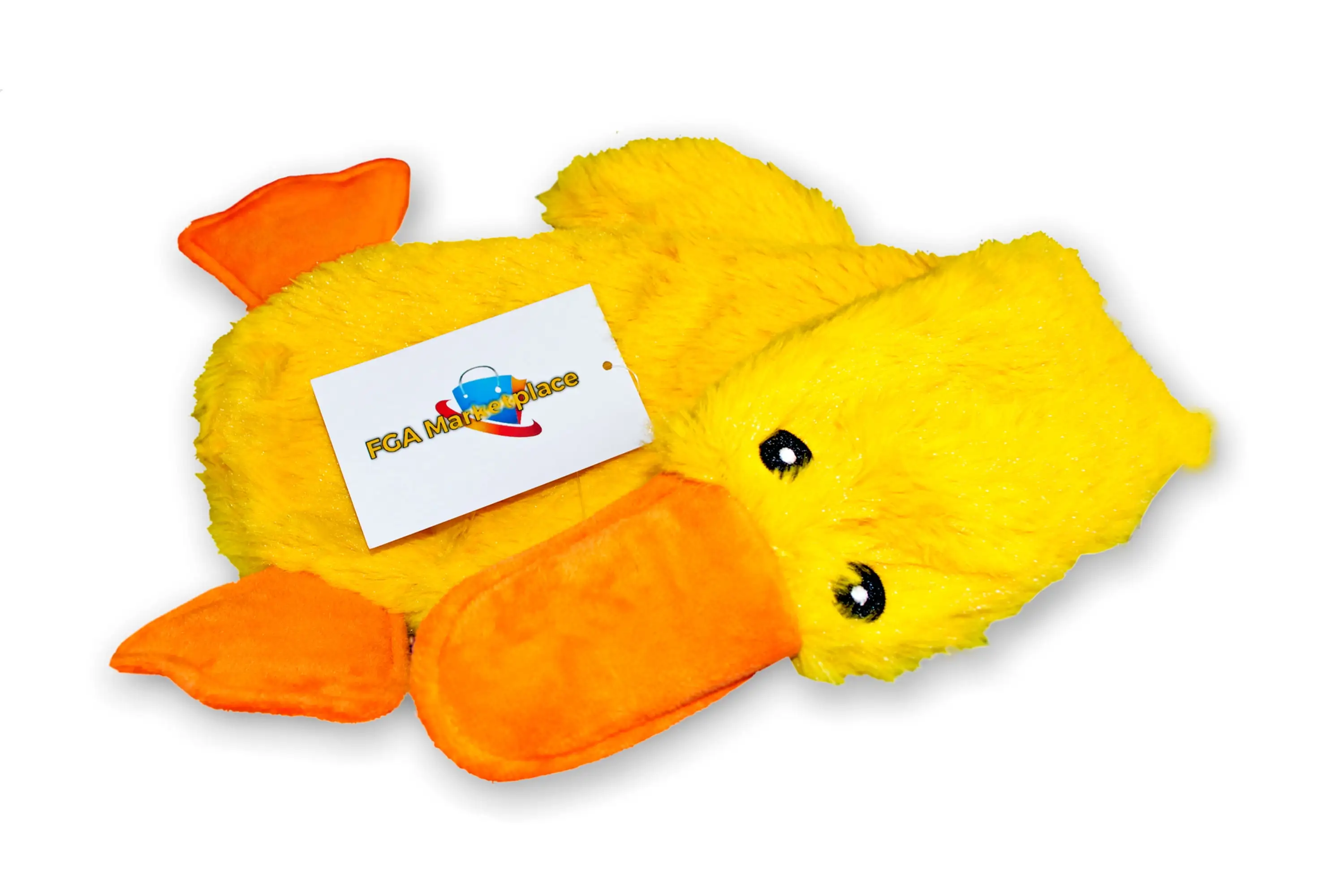 FGA MARKETPLACE Duck Flat NO Stuffing NO Squeak Plush Dog Toy. 21 inch