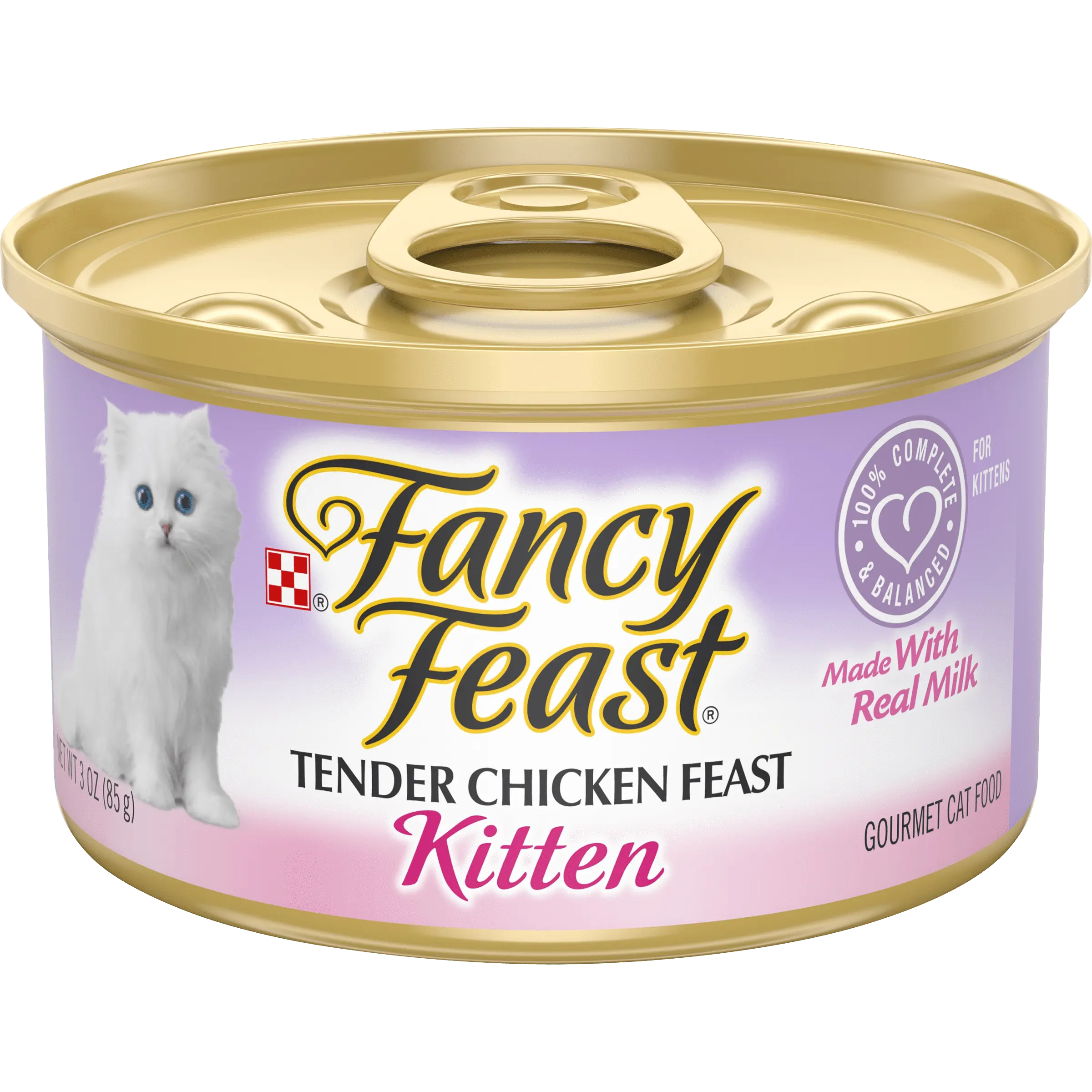 Fancy Feast Chicken Pate Wet Cat Food for Kitten. 3 oz Can