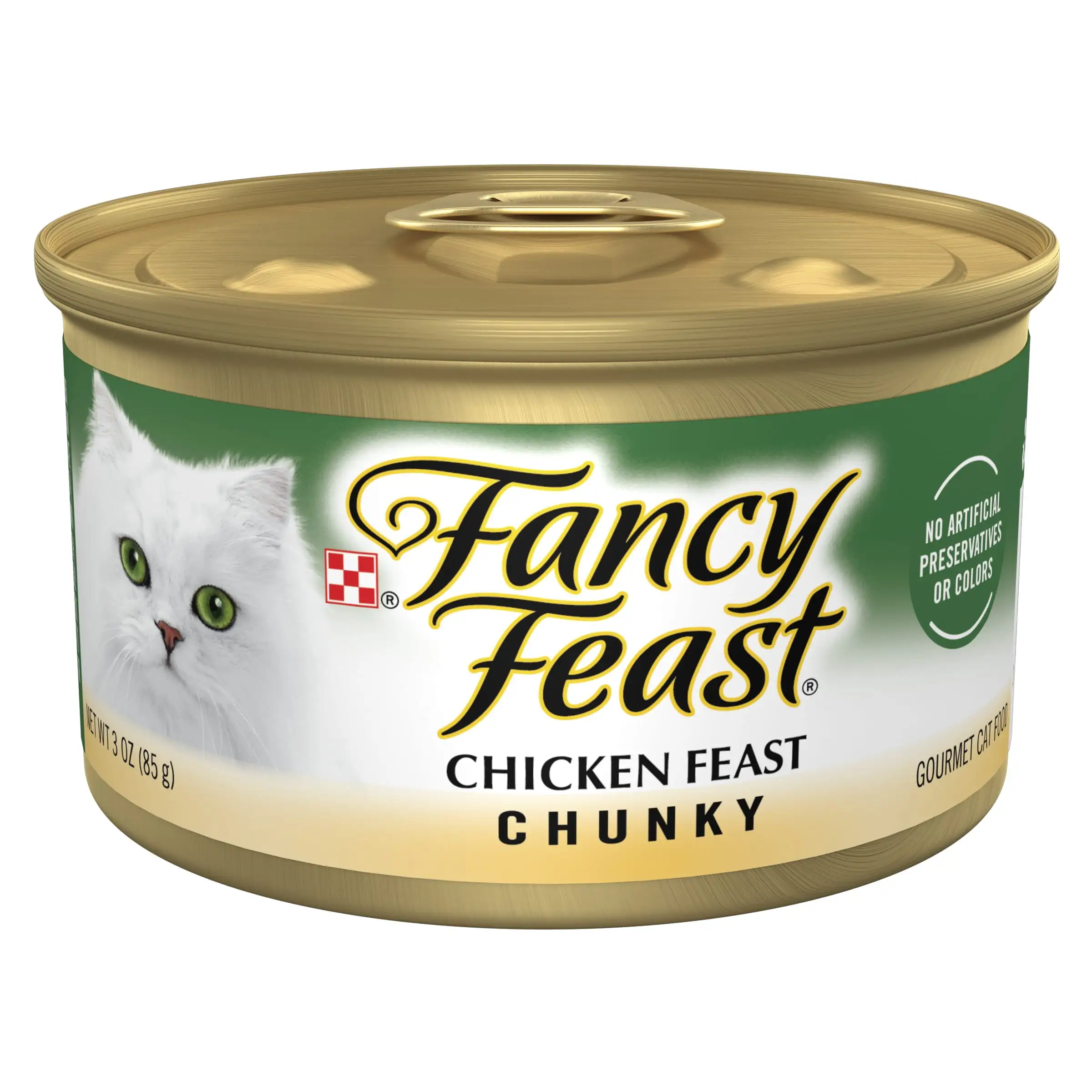 Fancy Feast Chunky Chicken Wet Cat Food. 3 oz Can