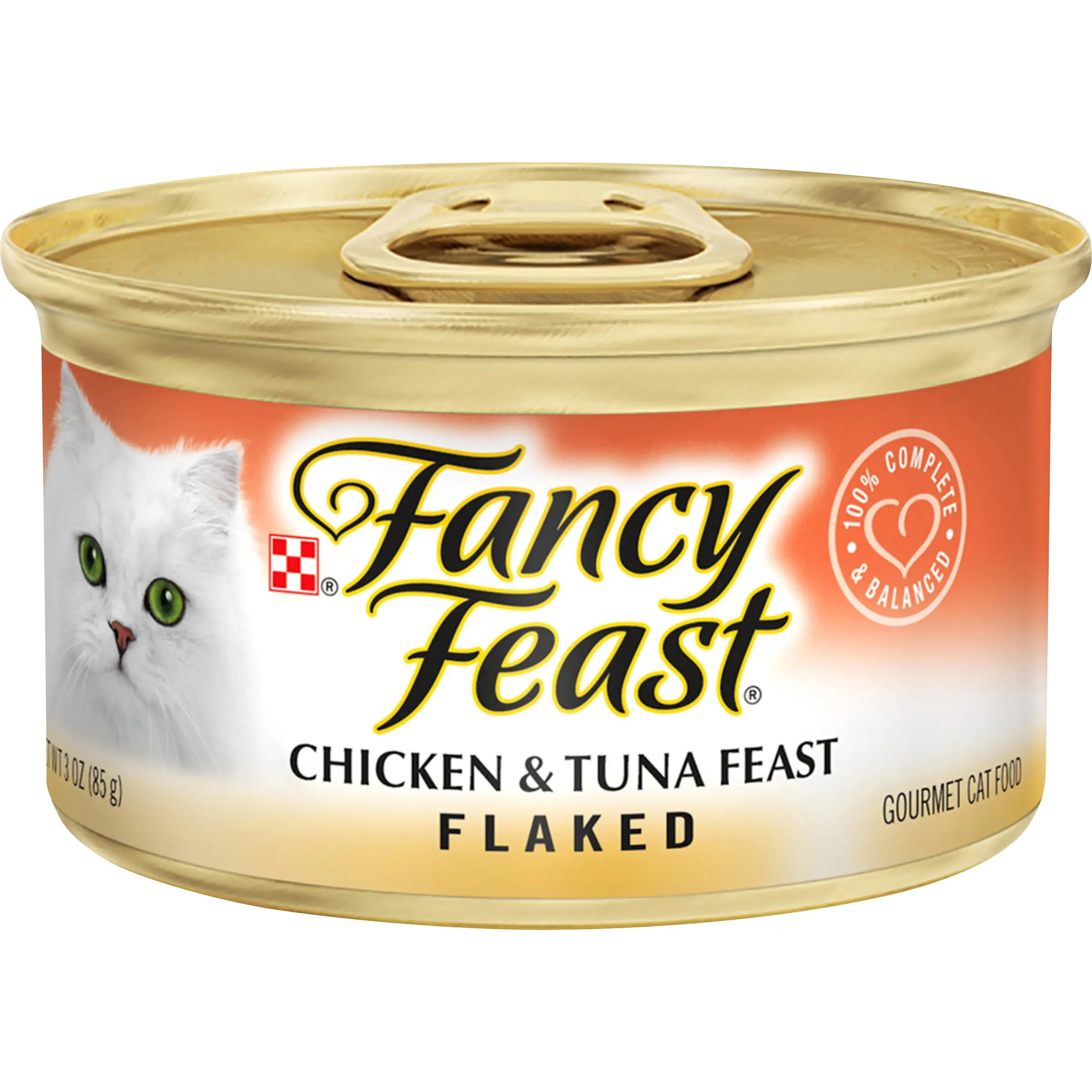 Fancy Feast Flaked Chicken & Tuna Wet Cat Food. 3 oz Can