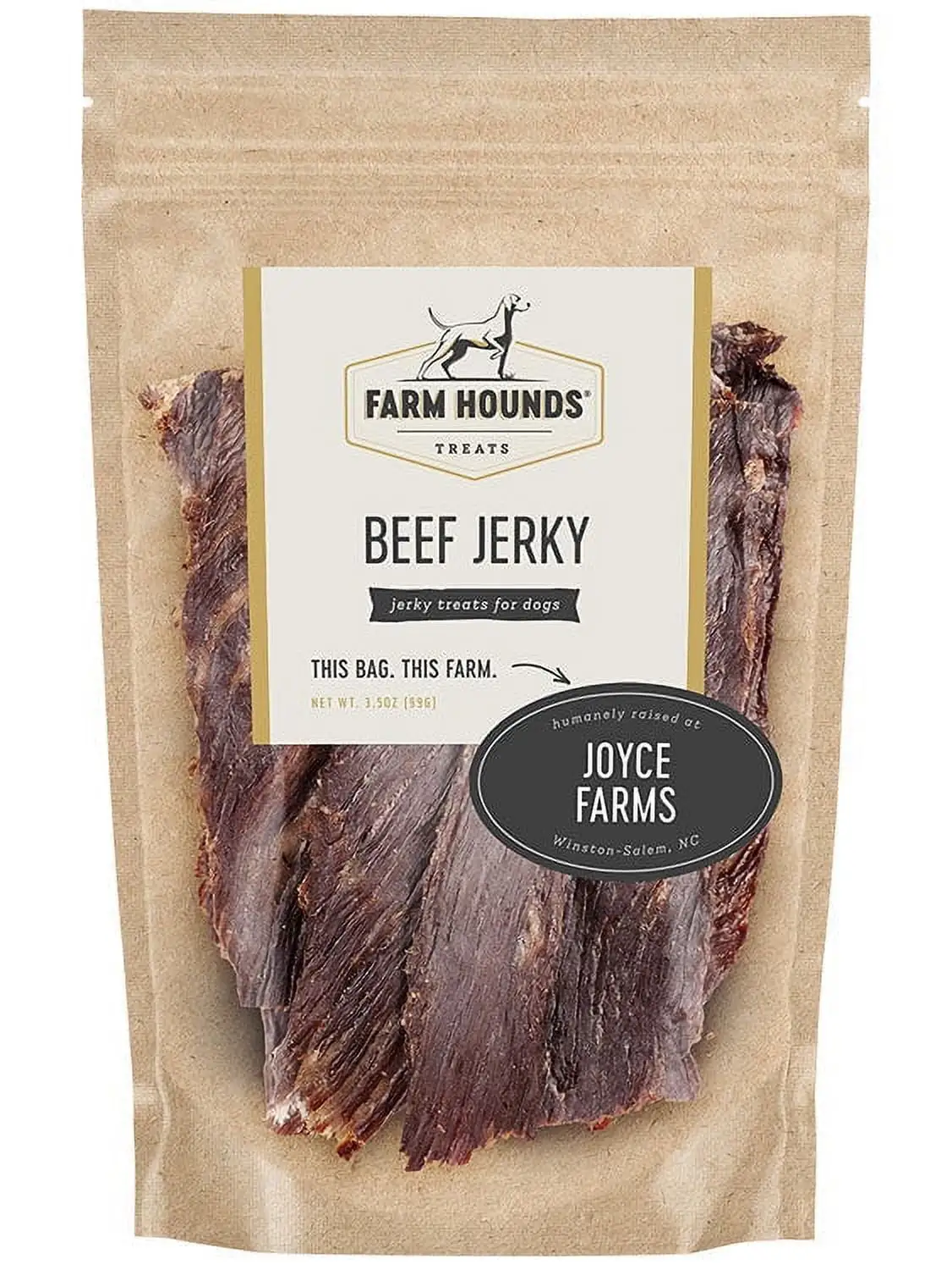 Farm Hounds Beef Jerky. Humanely Raised. No Fillers. Healthy Made in USA