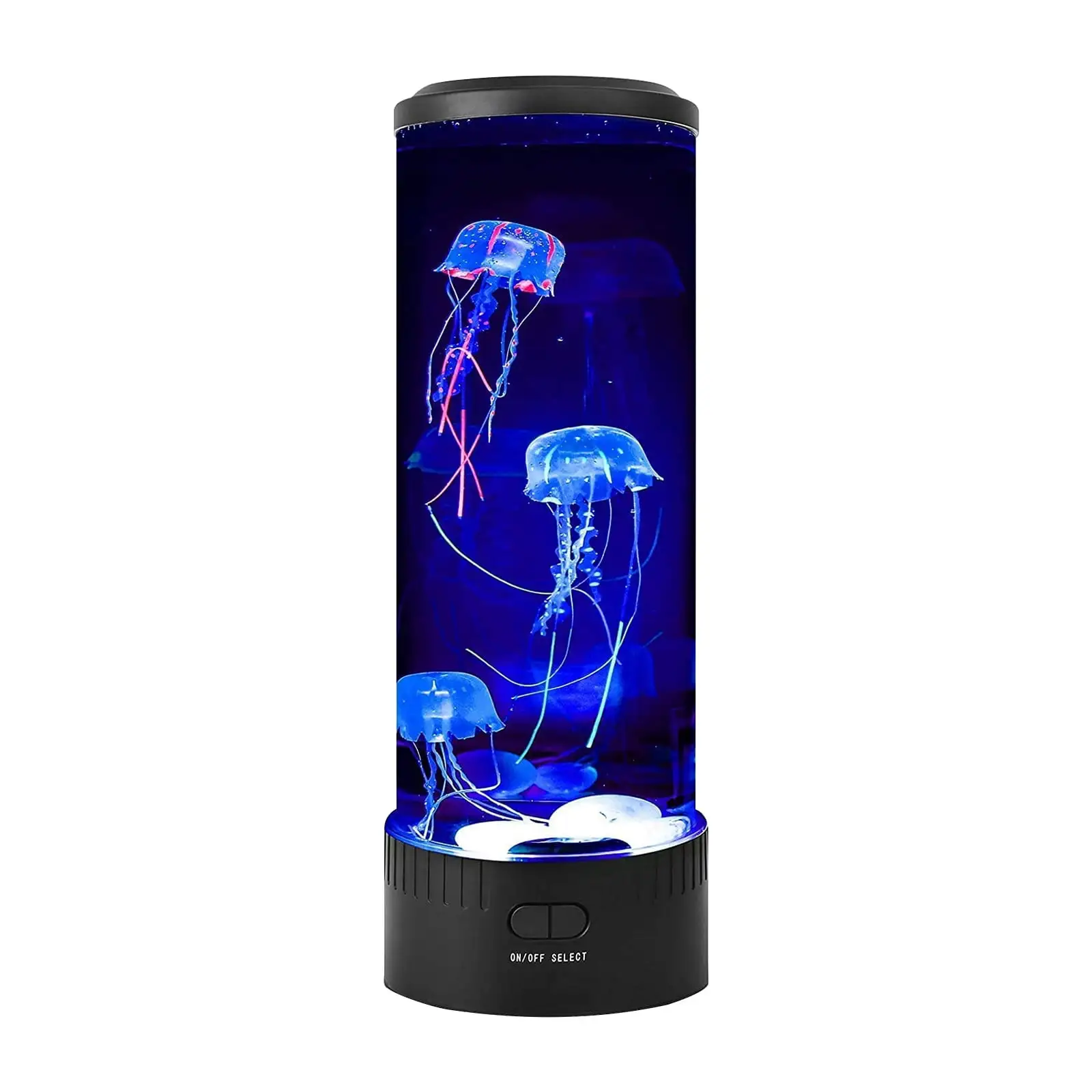 Fdelink Jellyfish Lava Lamp Round Light with 7 LEDs & Vibrant Multi Color Changing Light Effects. Round Aquarium Light Night Light