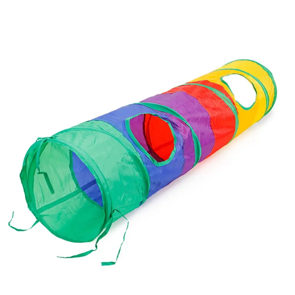 Ferret Playpen Balls Pet Tunnel Cat Printed Green Crinkly Kitten Tunnel Toy With Ball Play Fun Toy Cat Cubes And Tunnels for Indoor Cats