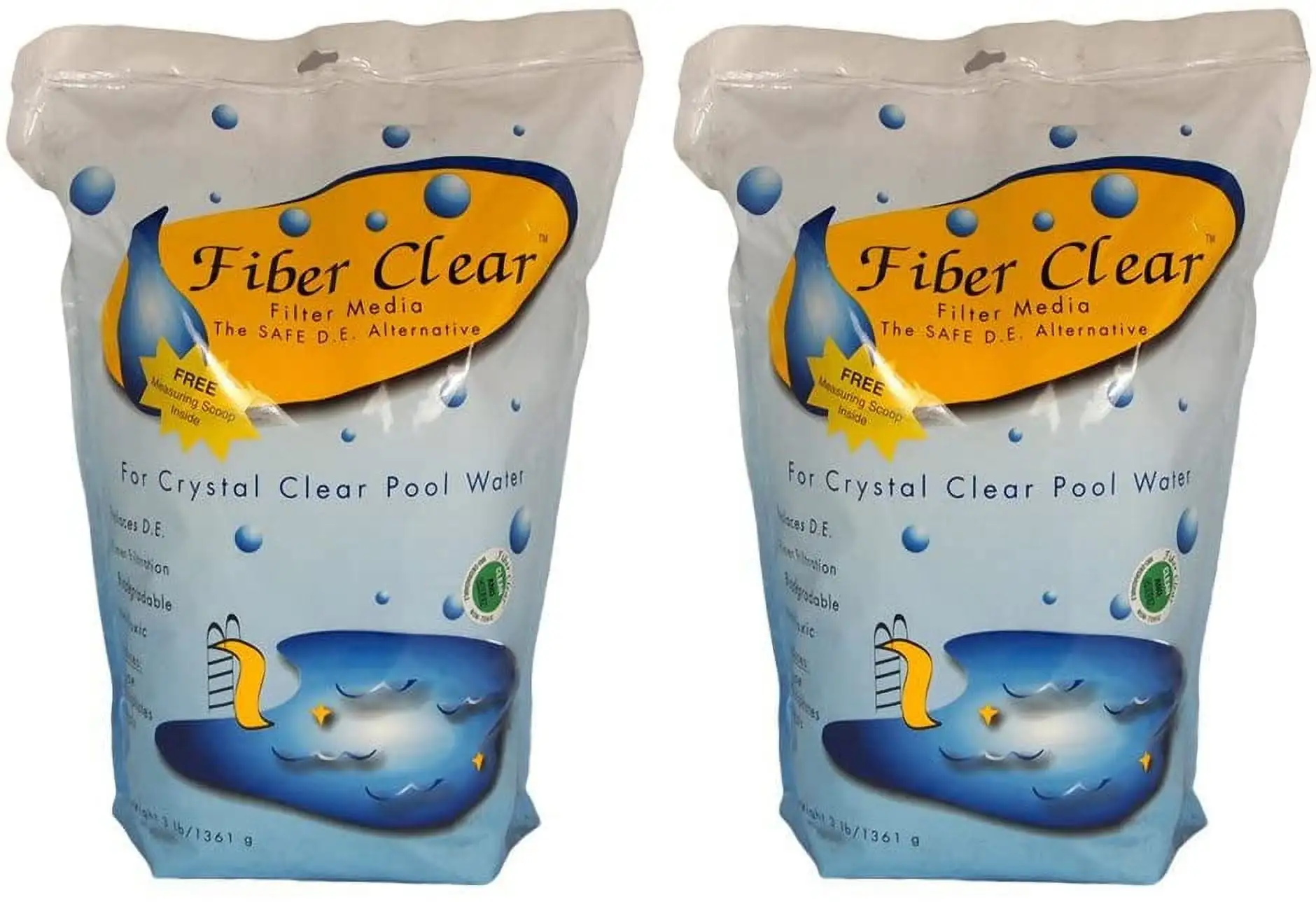 Fiber Clear Filter Media - 2 Pack