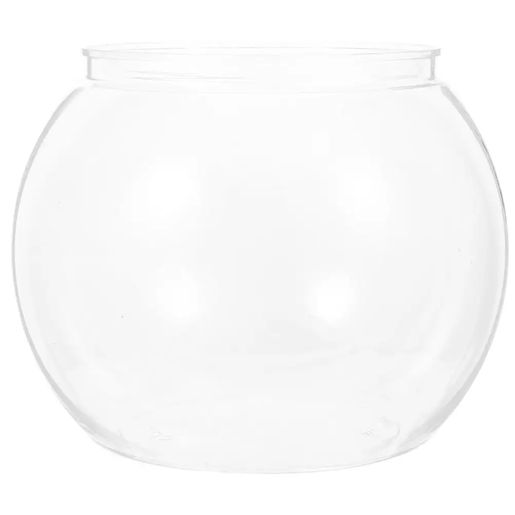 Fish Bowl Plastic Transparent Aquarium Small Fish Tank Fish Bowl for Betta Fish Goldfish