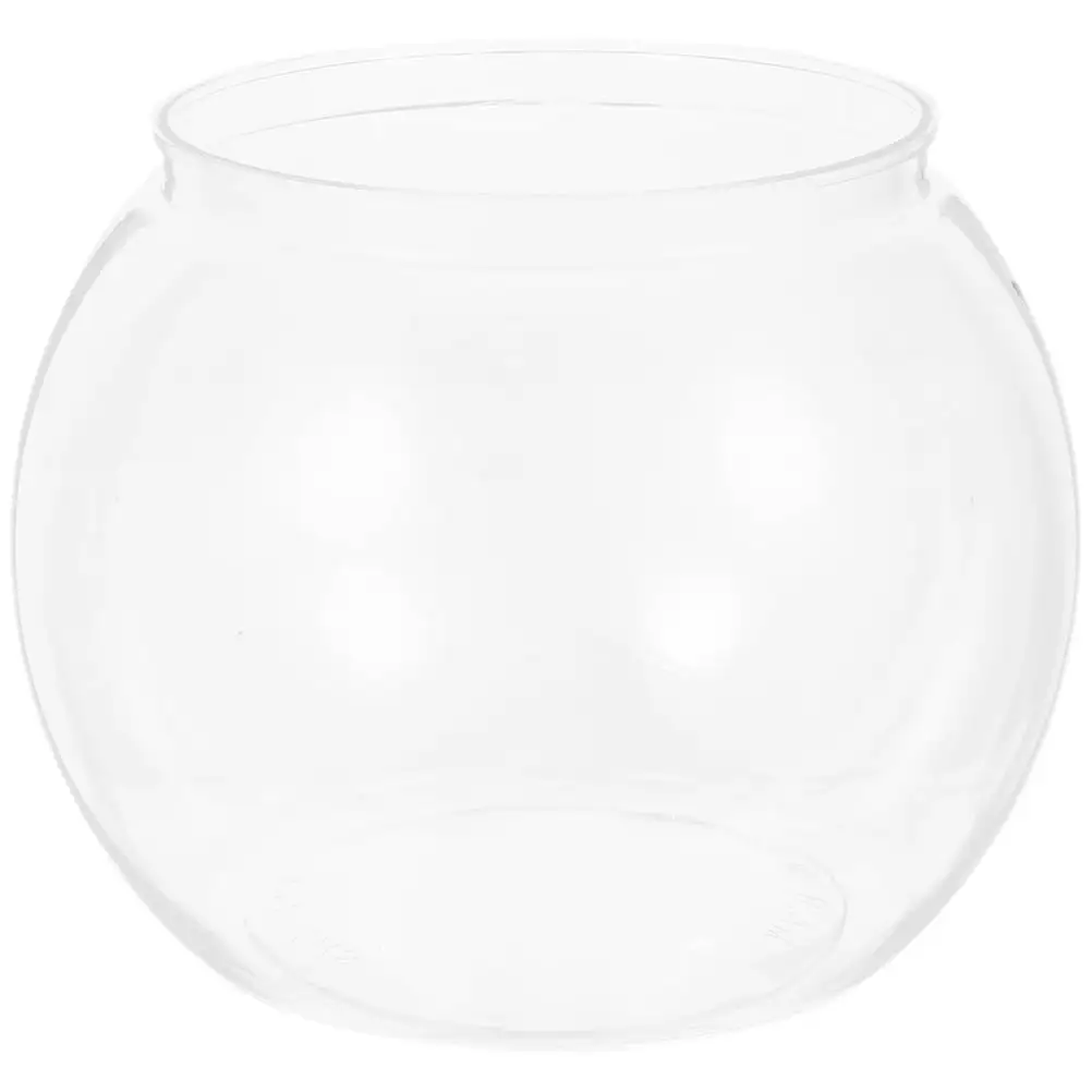 Fish Bowl Plastic Transparent Small Aquarium Small Fish Tank Fish Bowl for Betta Fish Goldfish