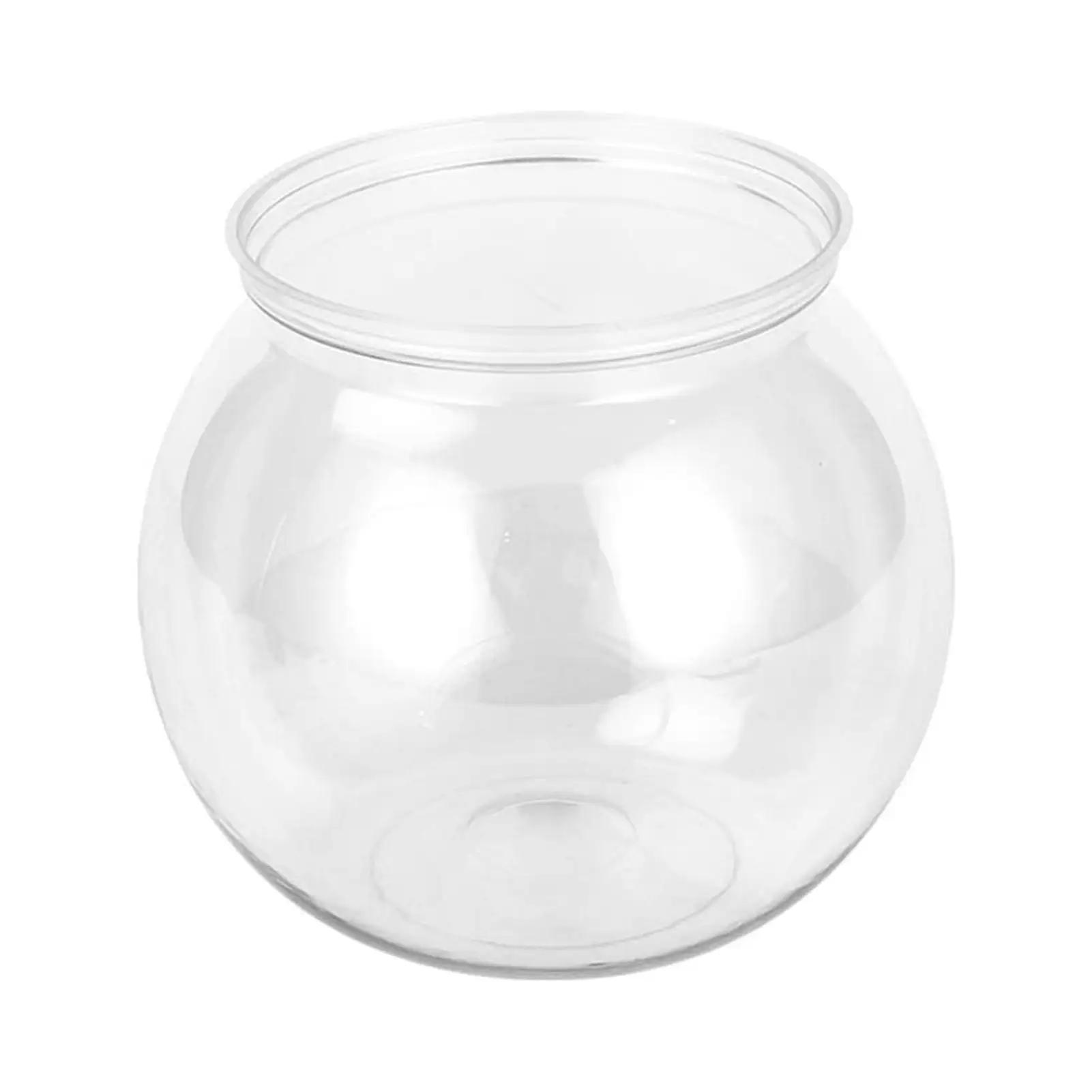 Fish Tank Transparent Anti-drop Smooth Plastic Aquarium Tank Round Fish Bowl Home Use