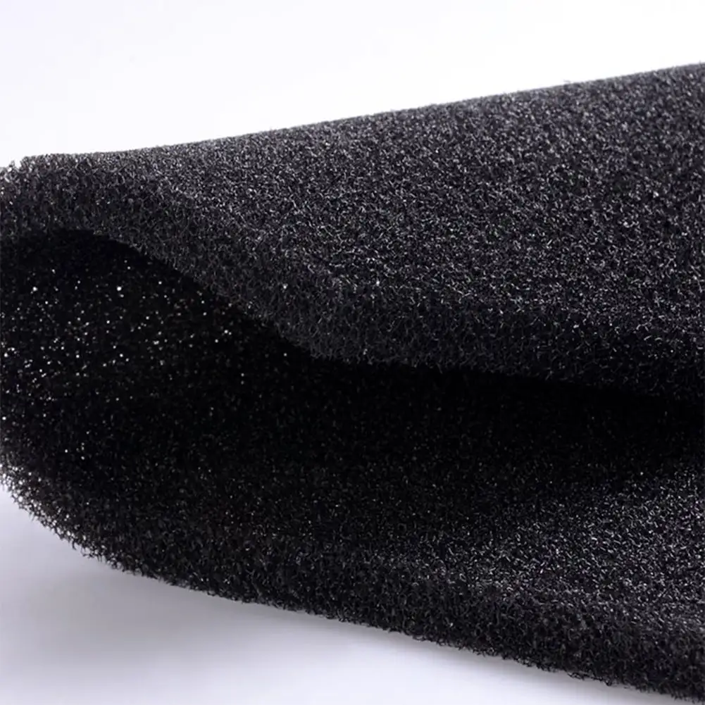 Fish Tank Water Purified Filter Black Biochemical Foam Aquarium Pond Sponge Filtration Pad Material 50 * 12 * 2cm