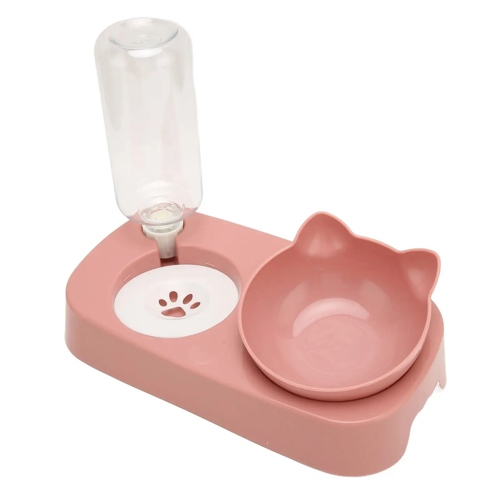 FitBest Cat Automatic Water Dispenser And Pet Bowl Feeder In One.pet Food Bowl Water Feeder Set