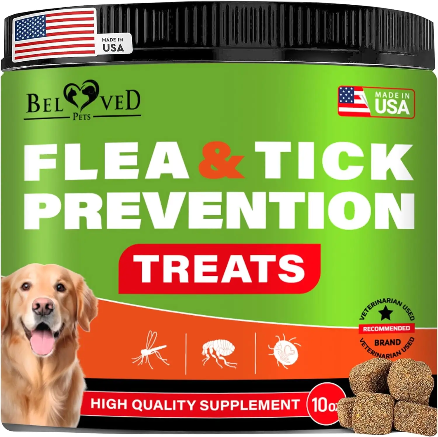 Flea and Tick Prevention Chewable Pills for Dogs