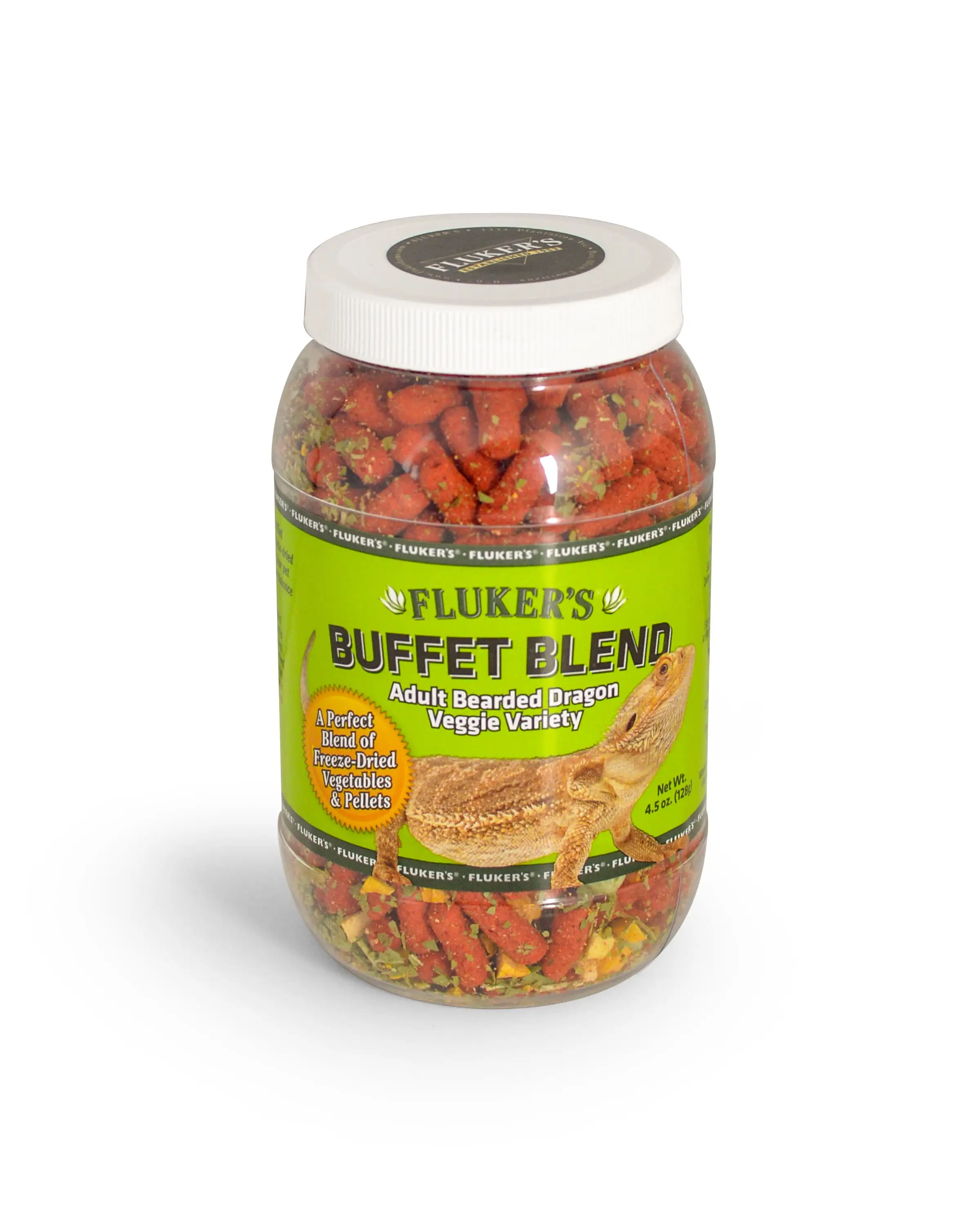 Fluker's Buffet Blend Adult Bearded Dragon Veggie Variety. 4.5 Oz