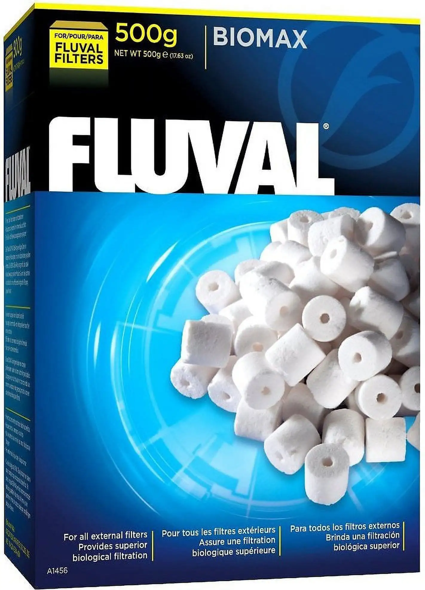 Fluval BIOMAX Bio Rings Filtration Media. 500 Grams - 17 oz