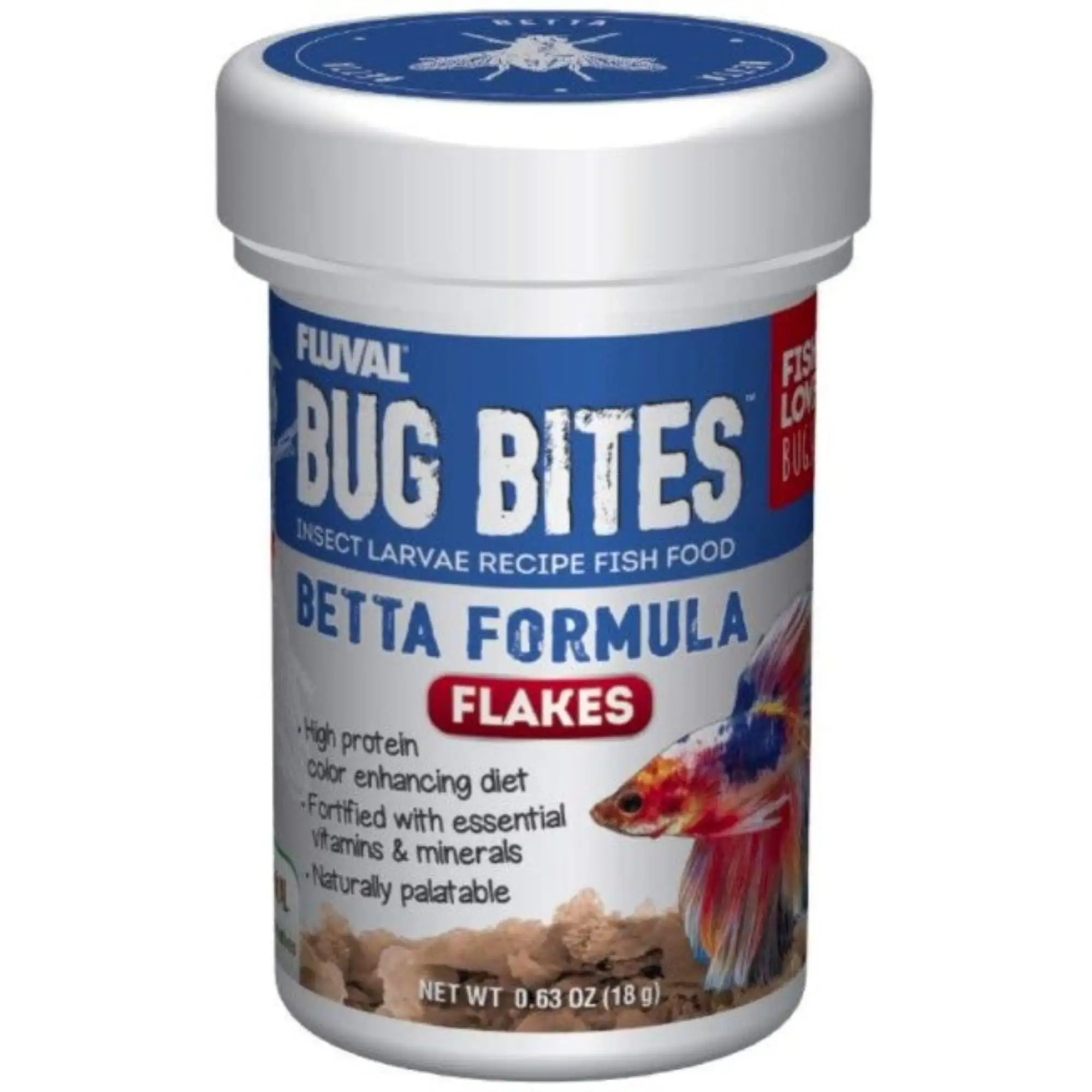 Fluval Bug Bites Betta Formula Flakes