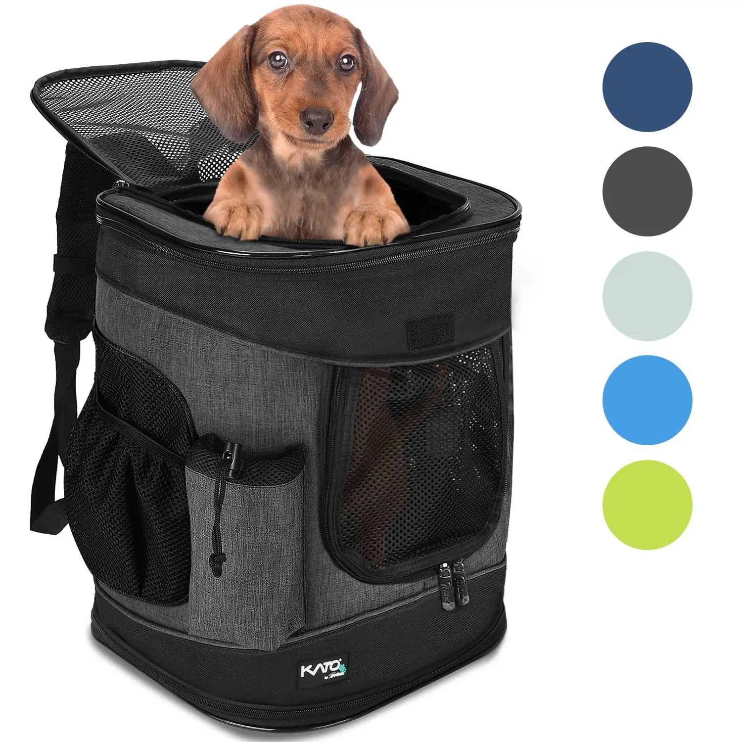 Flyingstar Pet Carrier Backpack For Small Cats & Dogs. Airline-Approved Travel Pet Backpack.17.3H x12.4L x12.2W.Black