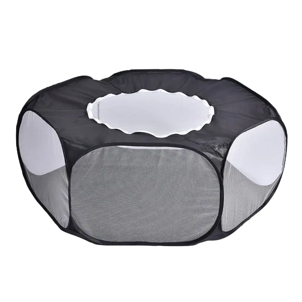 Foldable Playpen Cage Hamster Rabbit Hedgehog Mice Rat Black