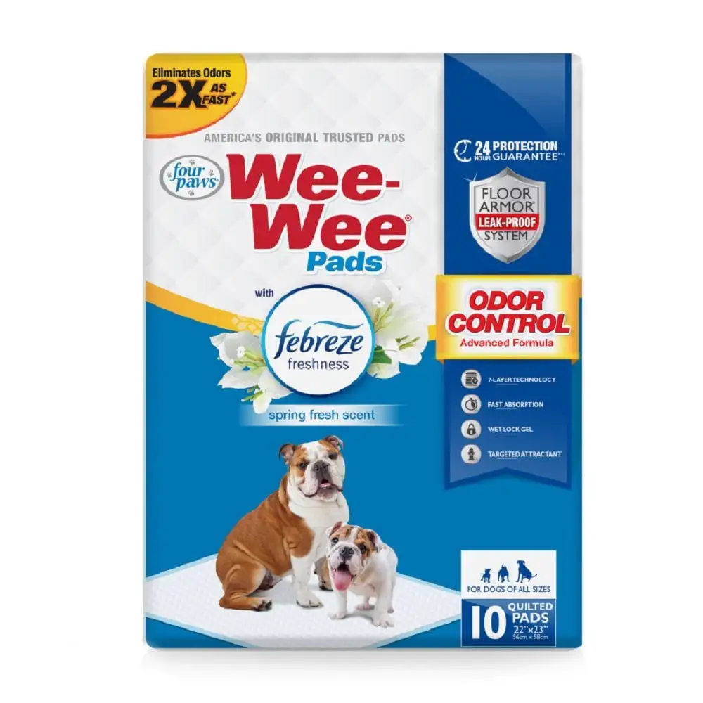 Four Paws Wee-Wee Odor Control with Febreze Freshness Pads Febreze Freshness. 10 ct