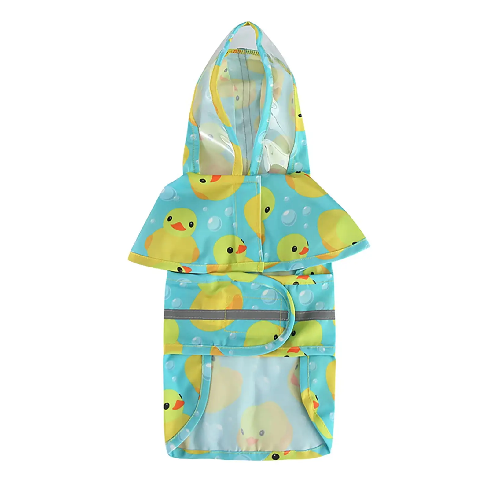 Four Seasons Pet Raincoat Large And Small Dog Raincoat Reflective Stripes Cartoon Animal Dog Rain Coats with Removable Liner Outward Life Jacket Rain Boots Dogs Dog Pool Ladder Girl Dog Jacket