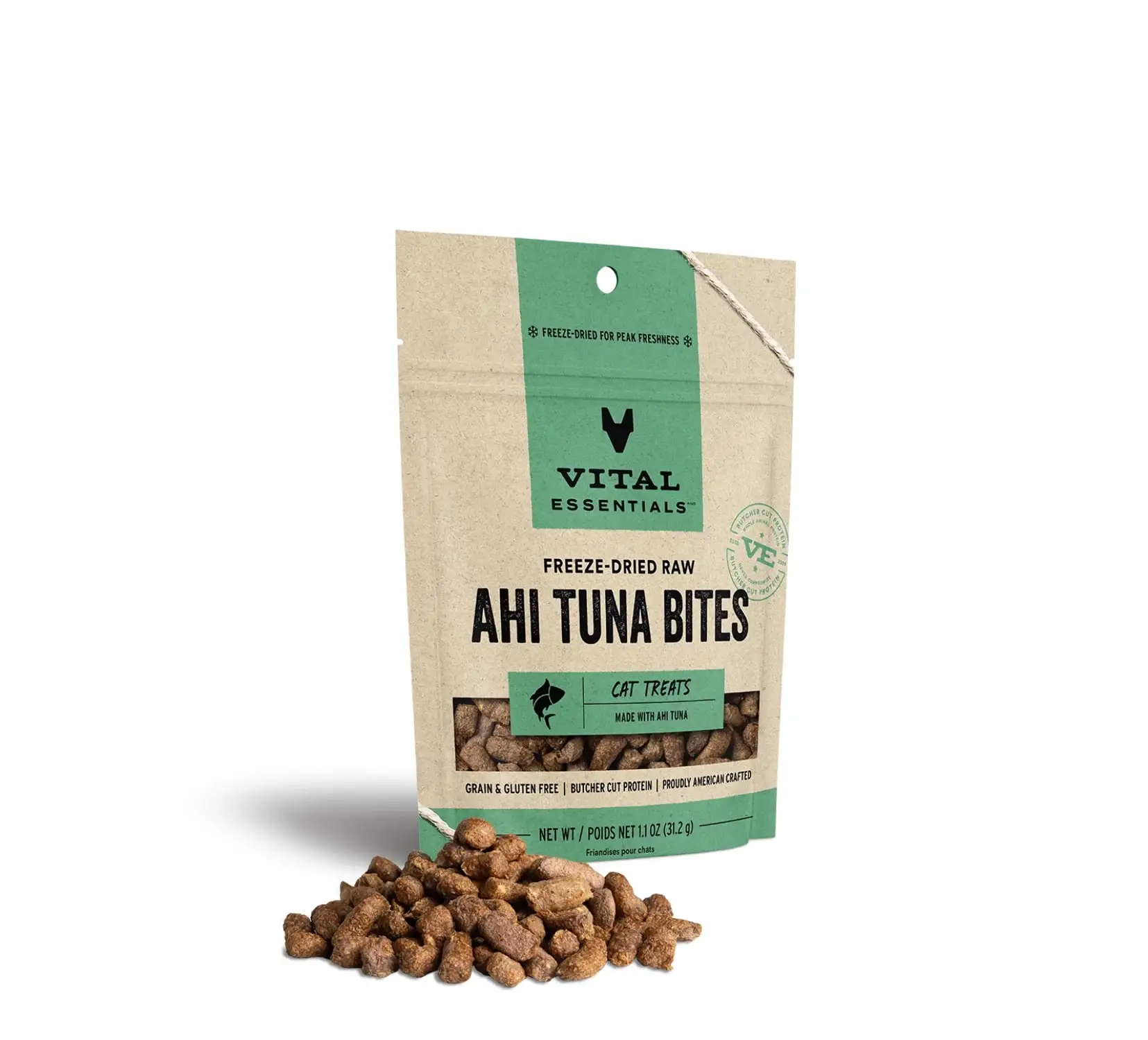 Freeze-Dried Ahi Tuna Bites Cat Treats