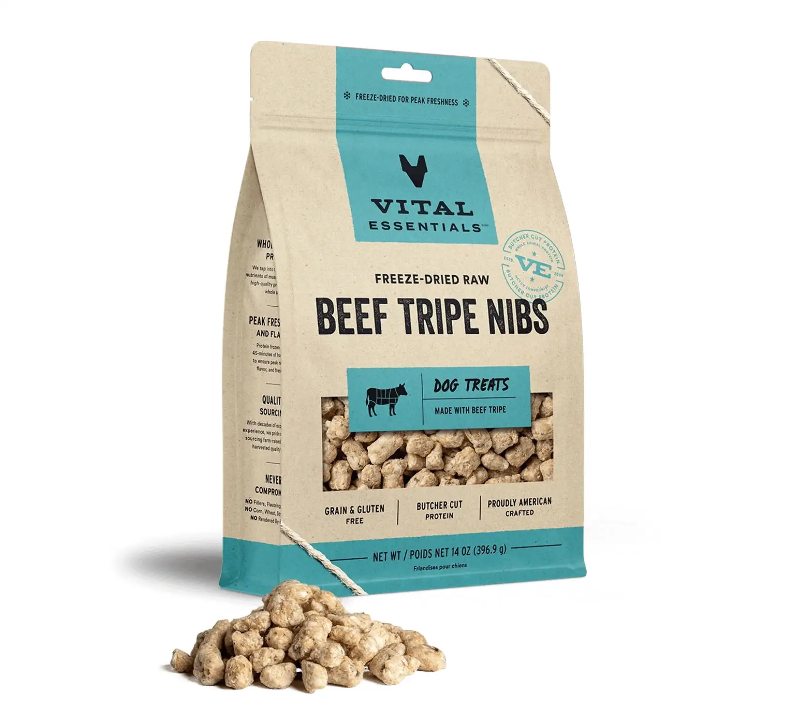 Freeze-Dried Beef Tripe Nibs Dog Treats