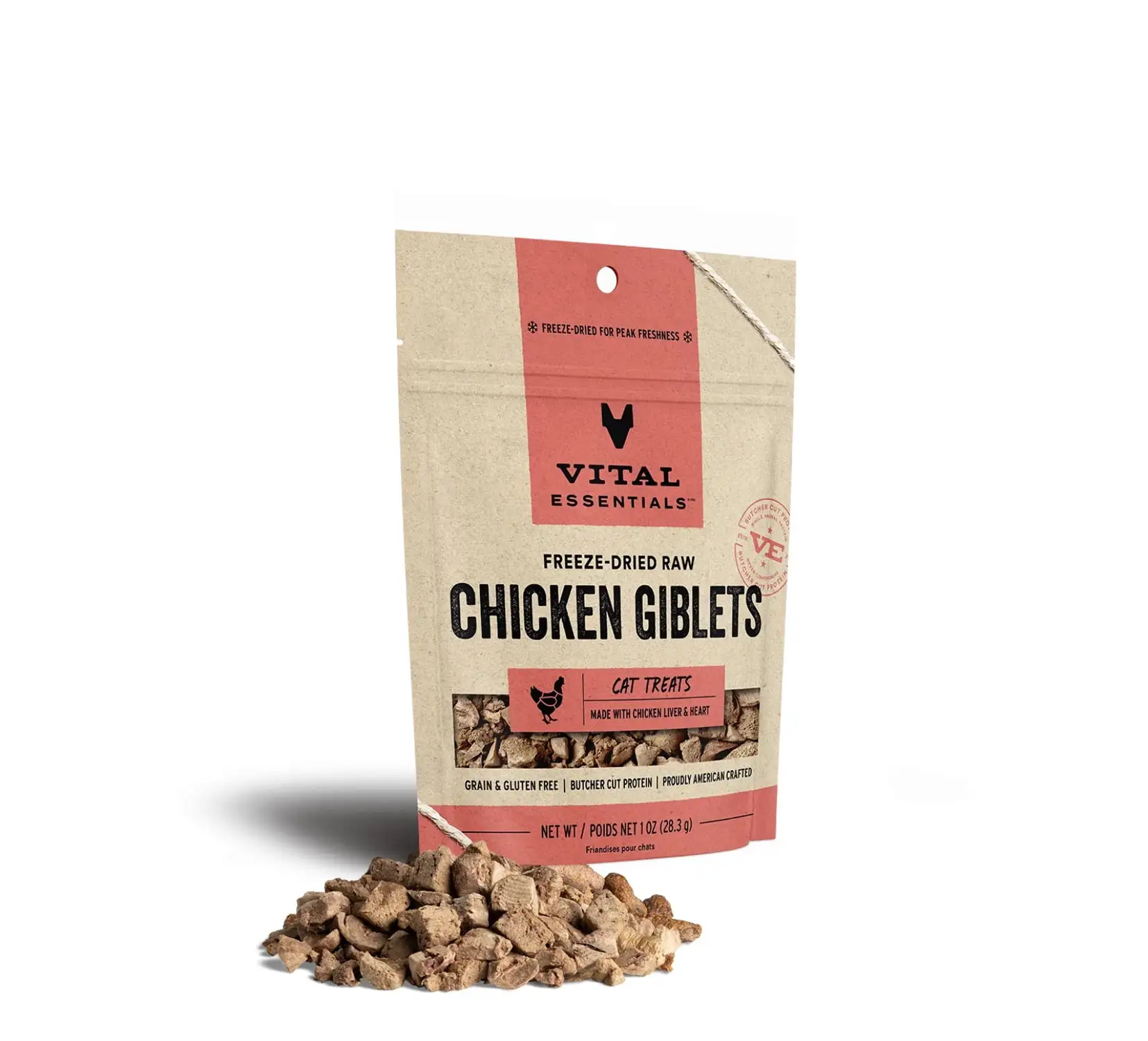 Freeze-Dried Chicken Giblets Cat Treats