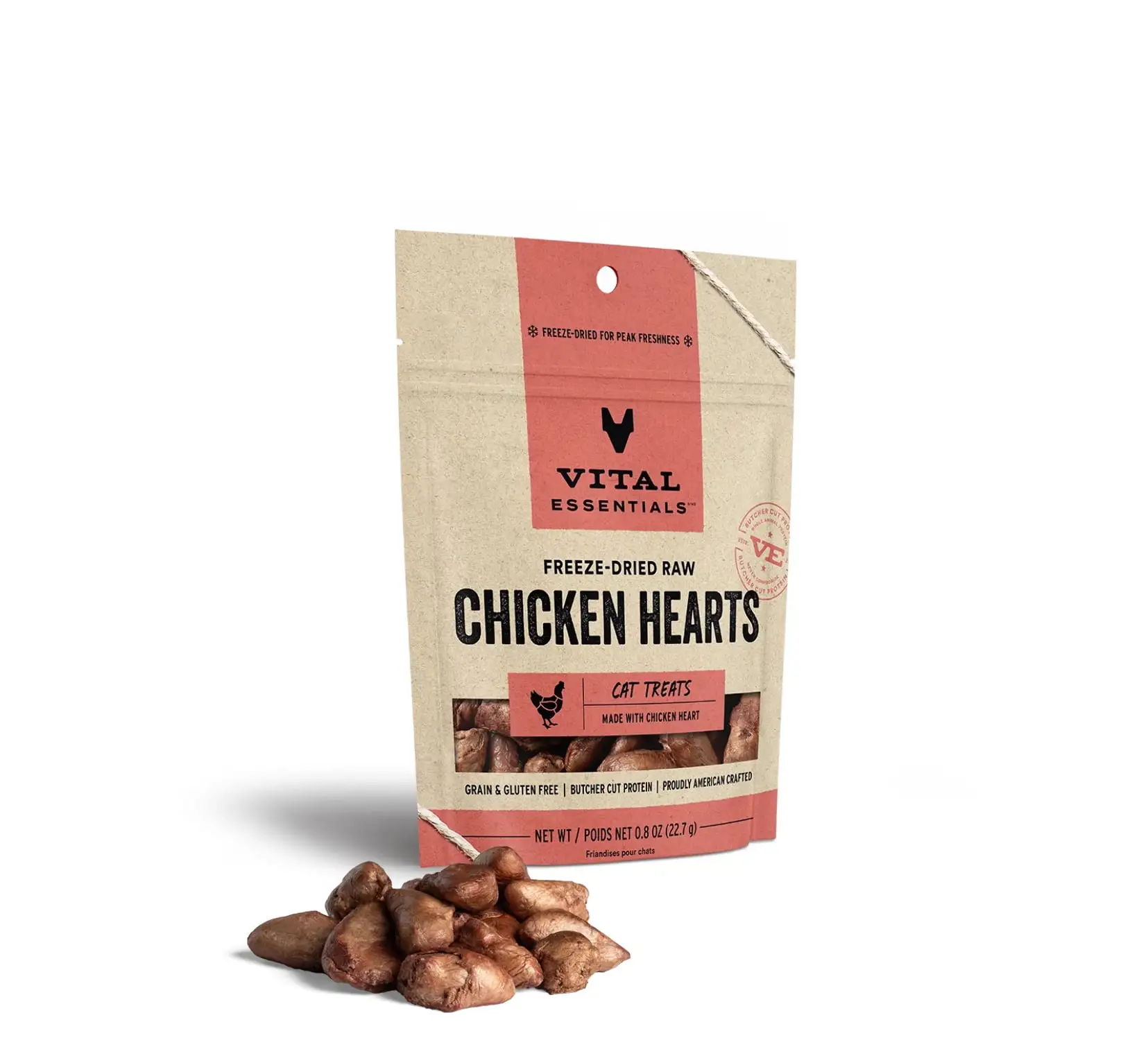 Freeze-Dried Chicken Hearts Cat Treats