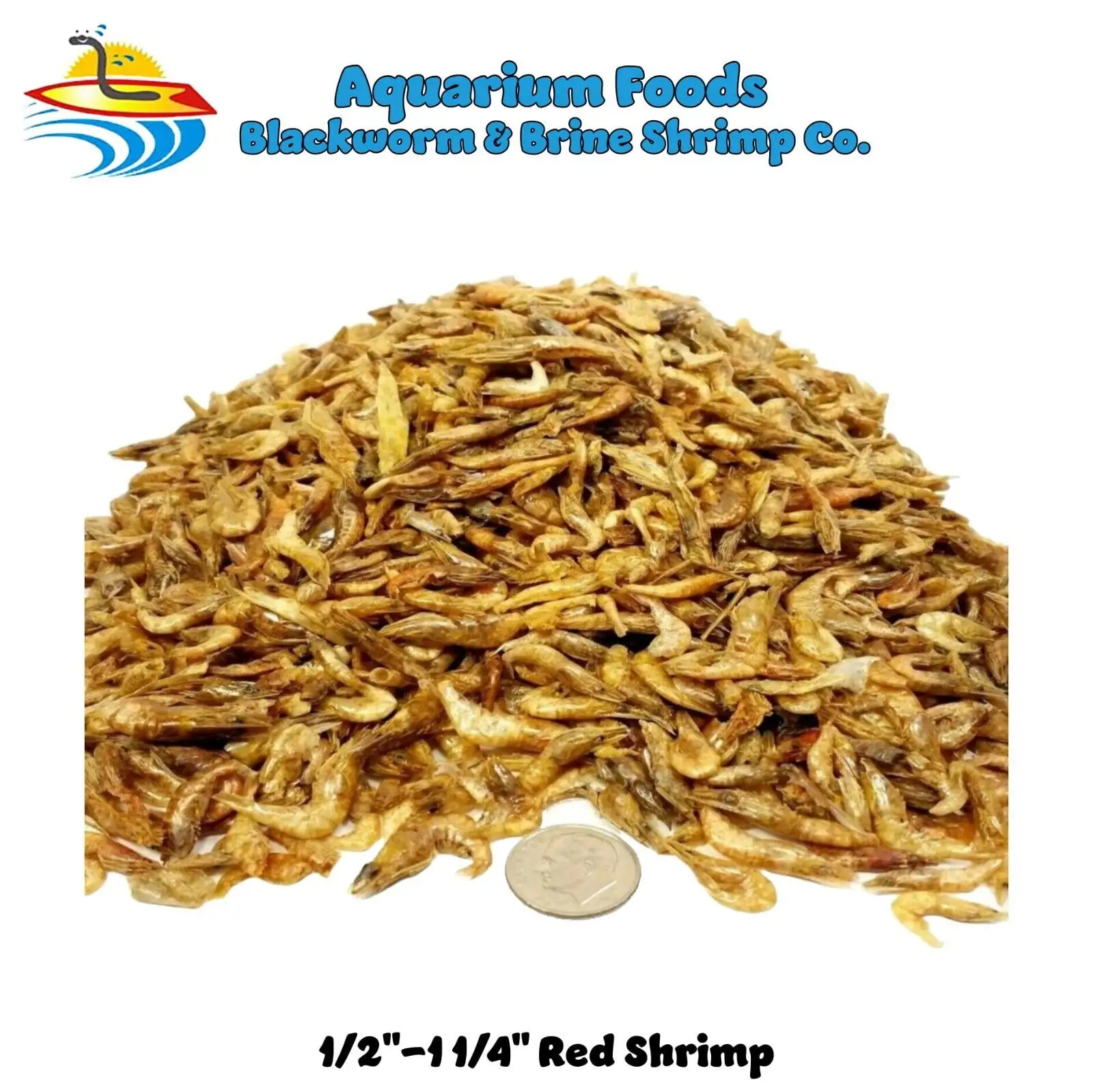 Freeze Dried Red Shrimp 1/2-1.25 - Discus. Cichlids. Tropical Fish & Carnivorous Plants...8oz