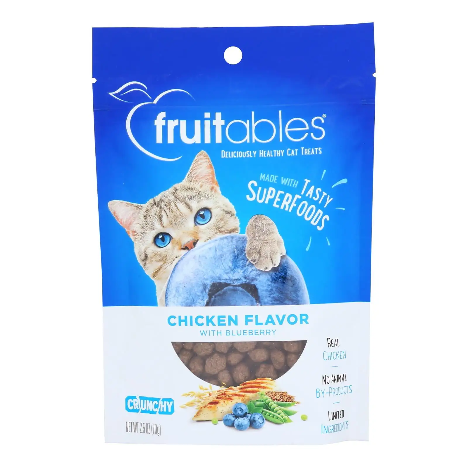 Fruitables - Cat Treats Chicken&blubry - Case of 10-2.5 OZ