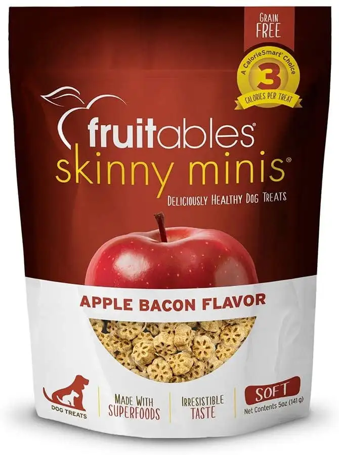 Fruitables Skinny Minis Apple Bacon Soft Dog Treats 5oz