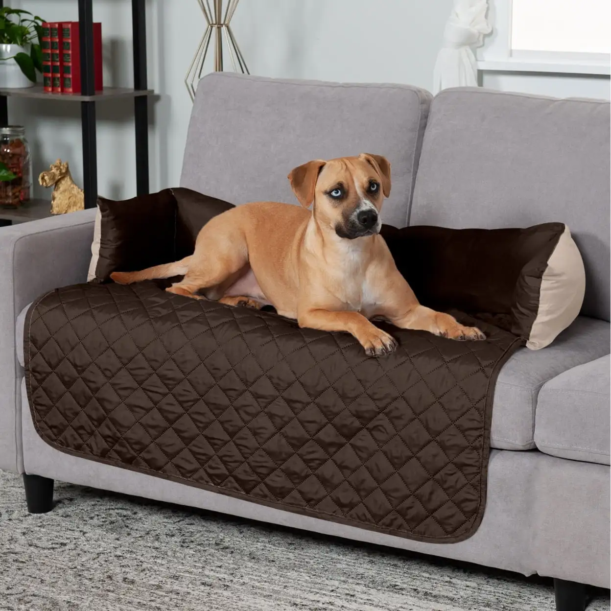 FurHaven Pet Furniture Cover | Sofa Buddy Reversible Furniture Cover Protector Pet Bed for Dogs & Cats