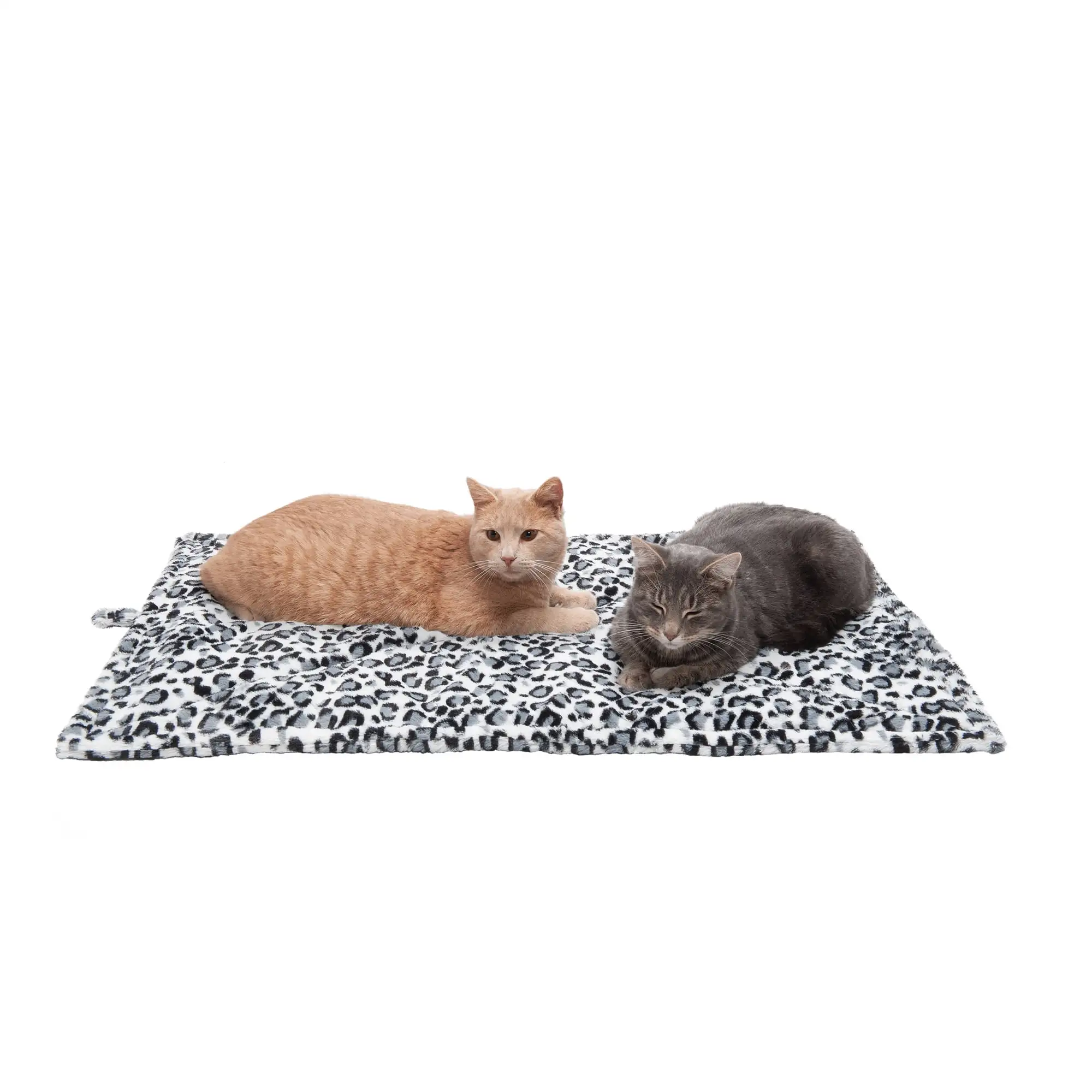 FurHaven Pet Products ThermaNAP? Faux Fur Self-Warming Pet Bed Mat - Snow Leopard. Large