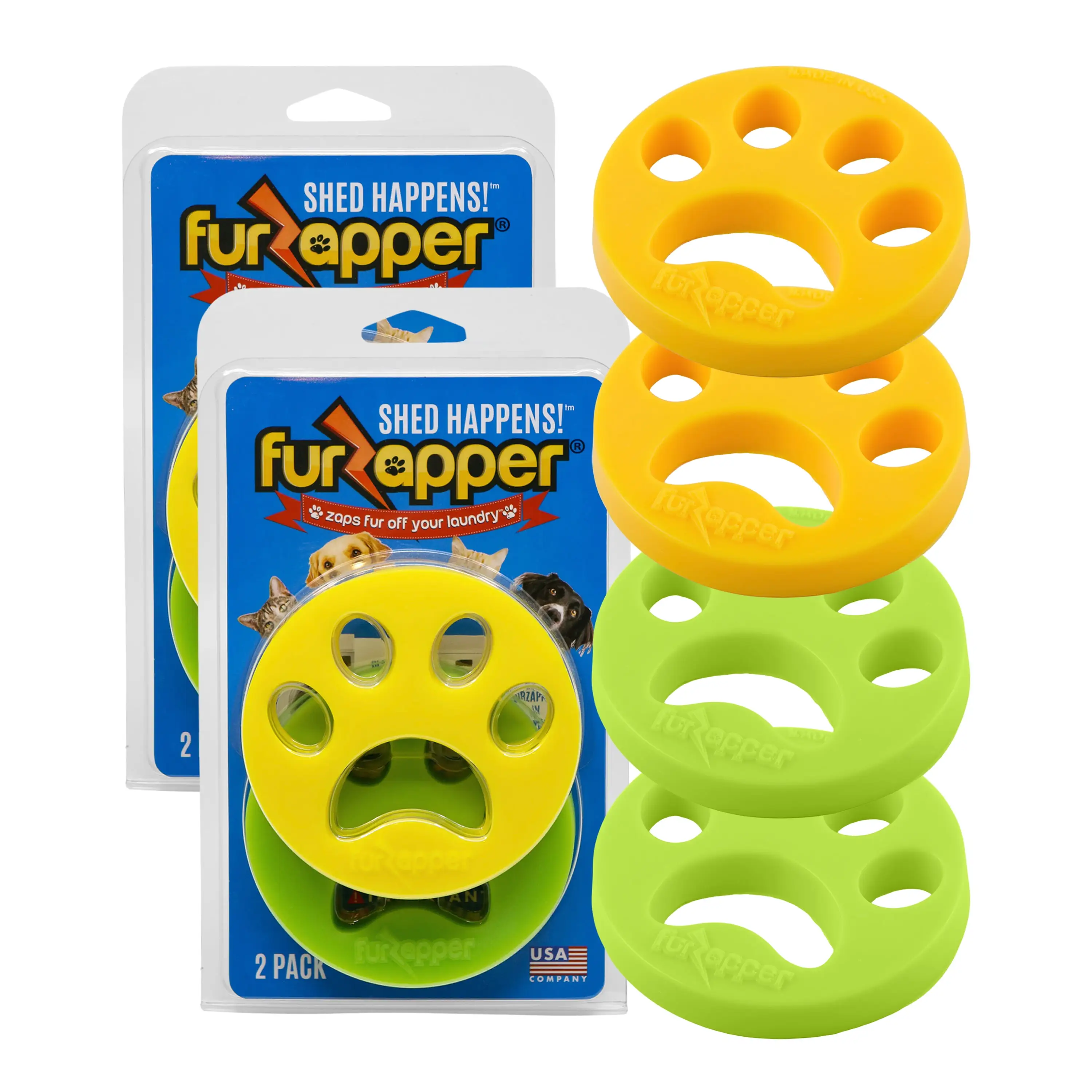 FurZapper Pet Hair Remover 4 count