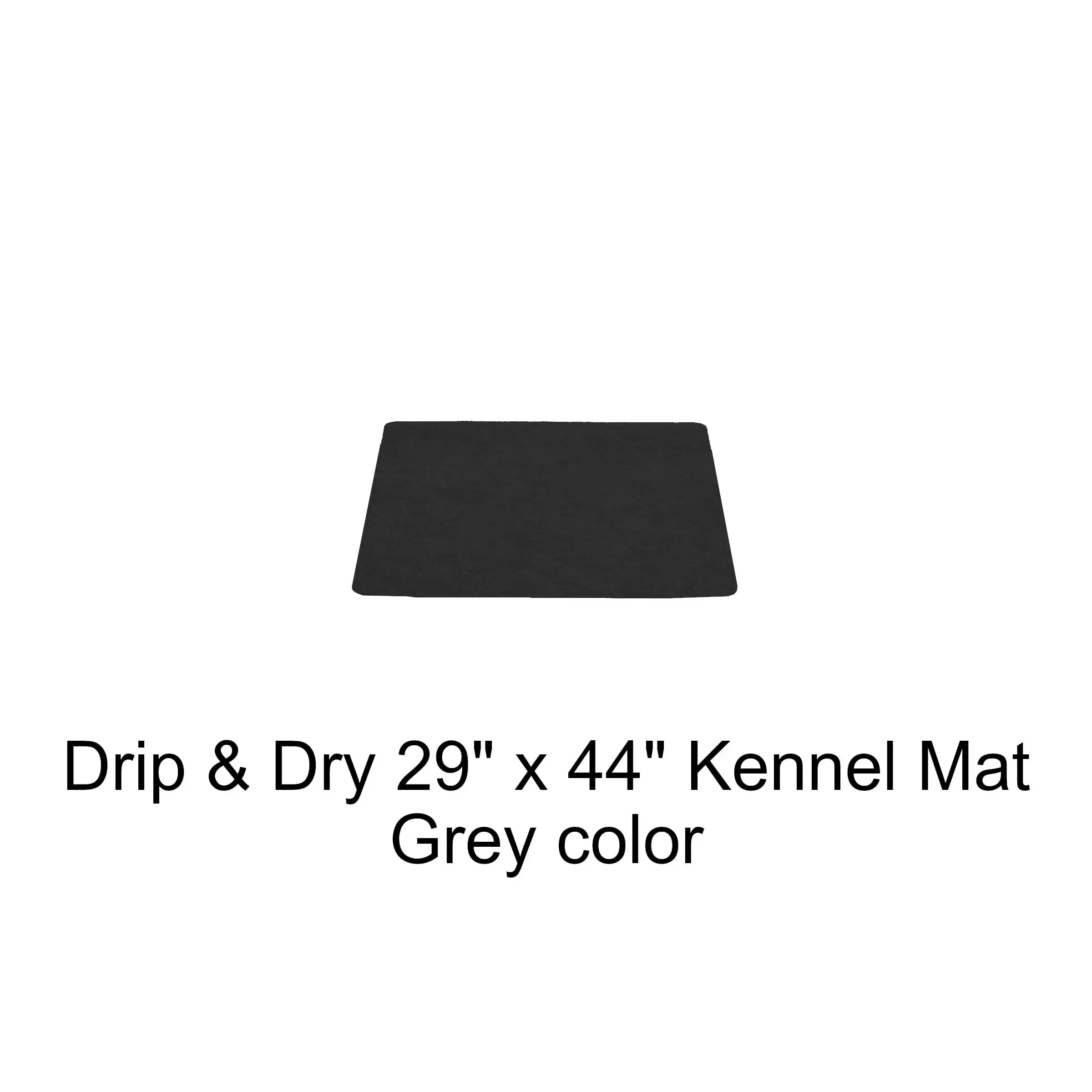 G-Floor Drip & Dry Absorbent Vinyl Kennel Mat. Grey