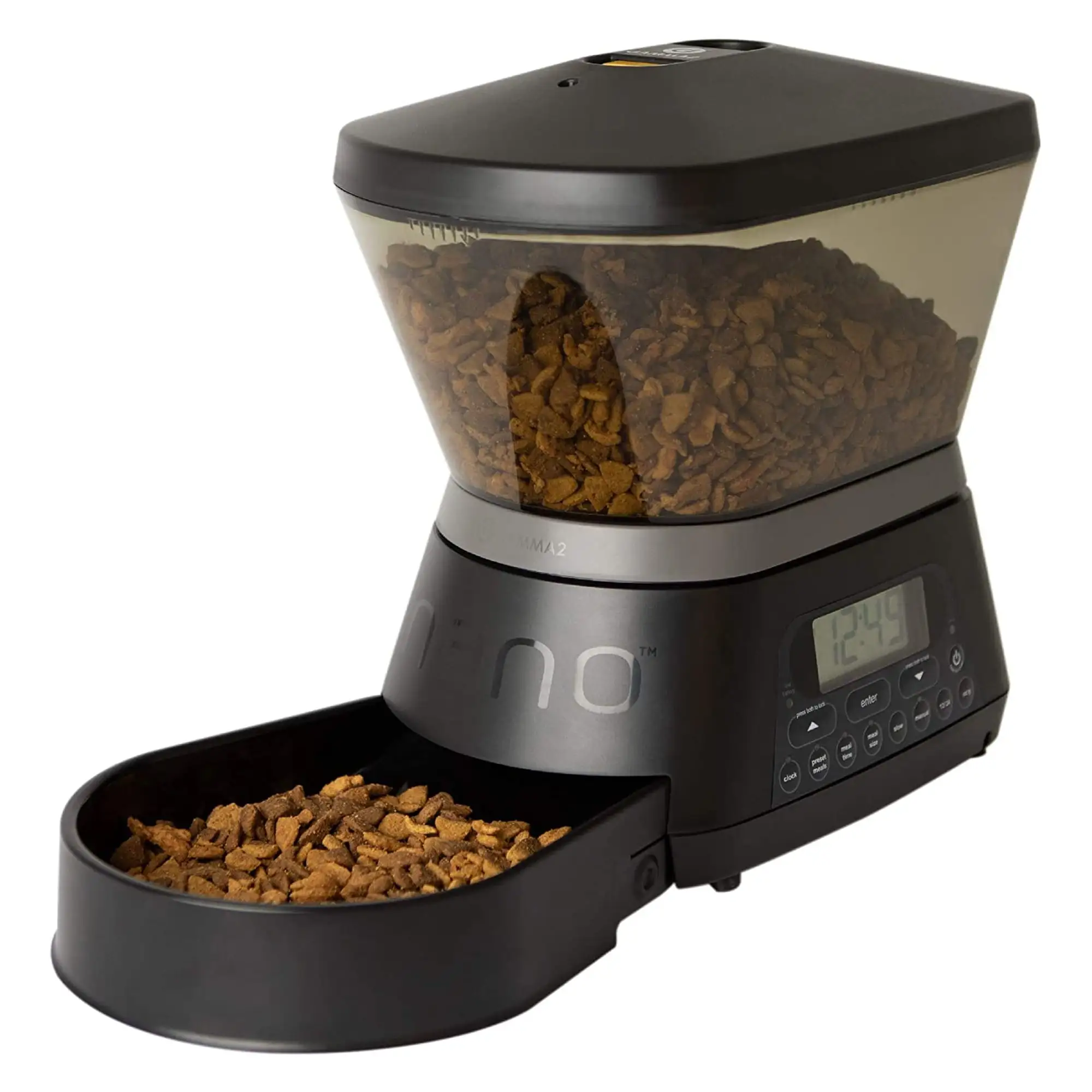 Gamma2 Nano Programmable Automatic Cat and Dog Pet Feeder. Holds 7.5 Pounds