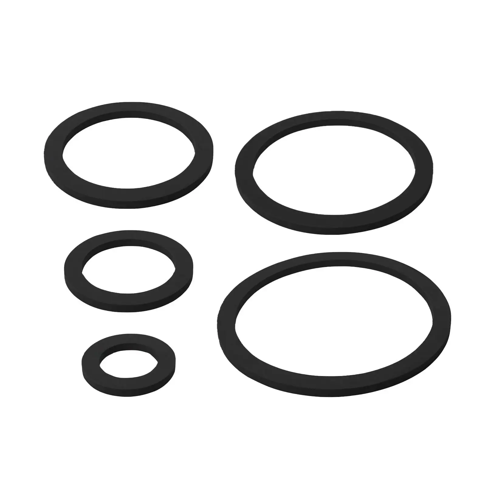 Gazechimp 5 Pieces Tank Floating Plant Rings Portable EVA for Pond Pool Tank Black