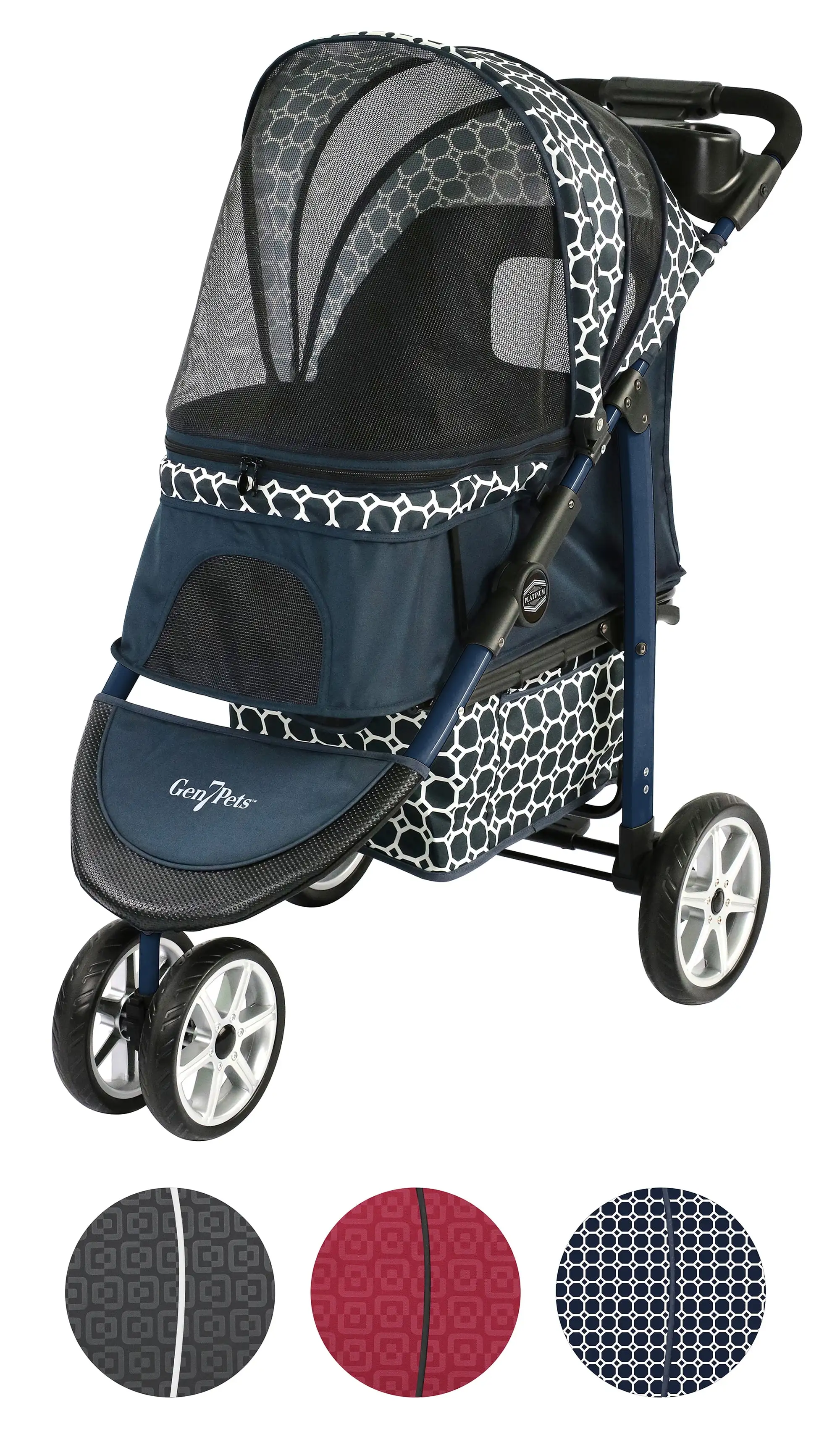 Gen7Pets Monaco Pet Stroller. Dress Blues