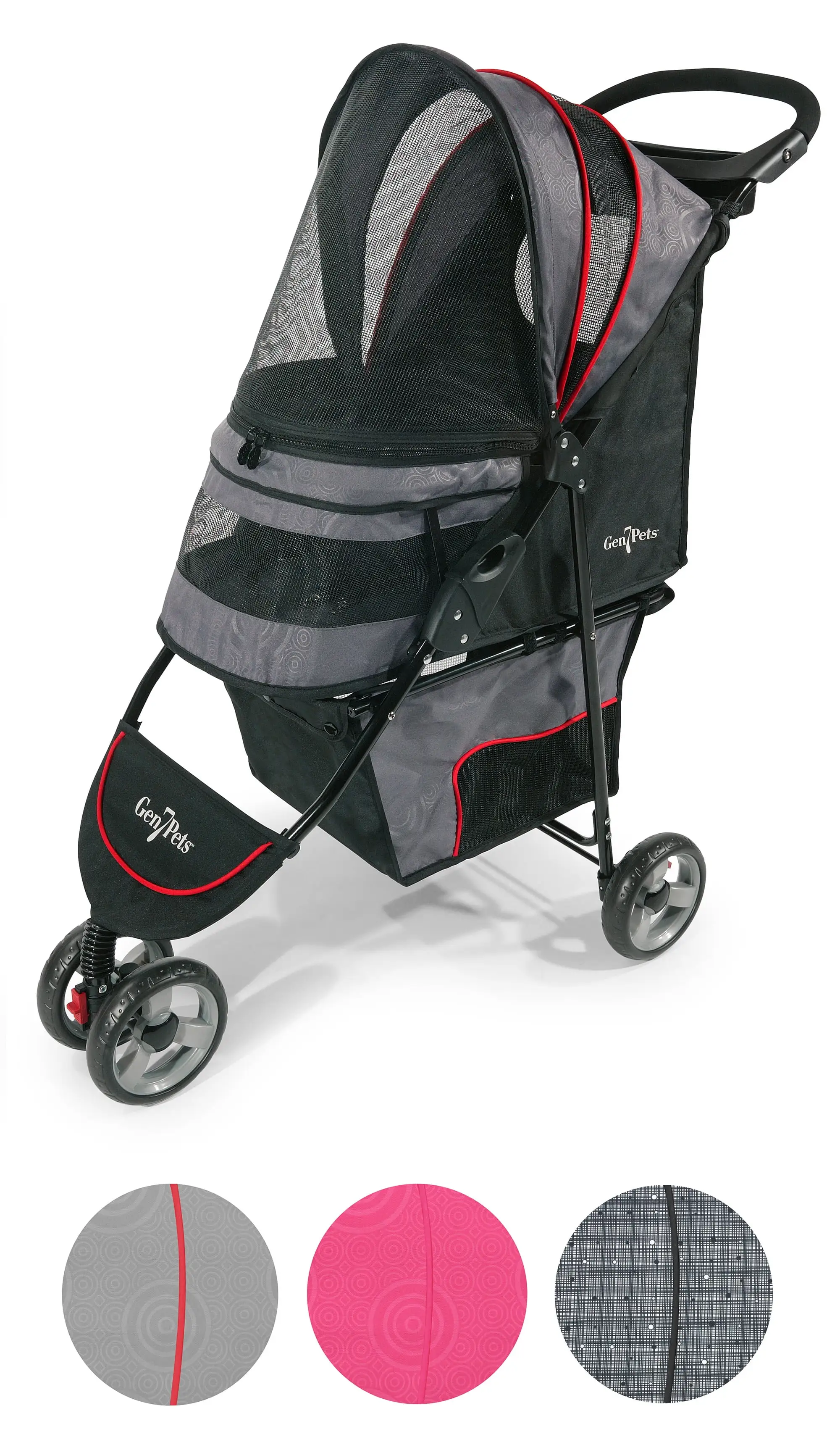 Gen7Pets Regal Pet Stroller for Dogs. Gray Shadow