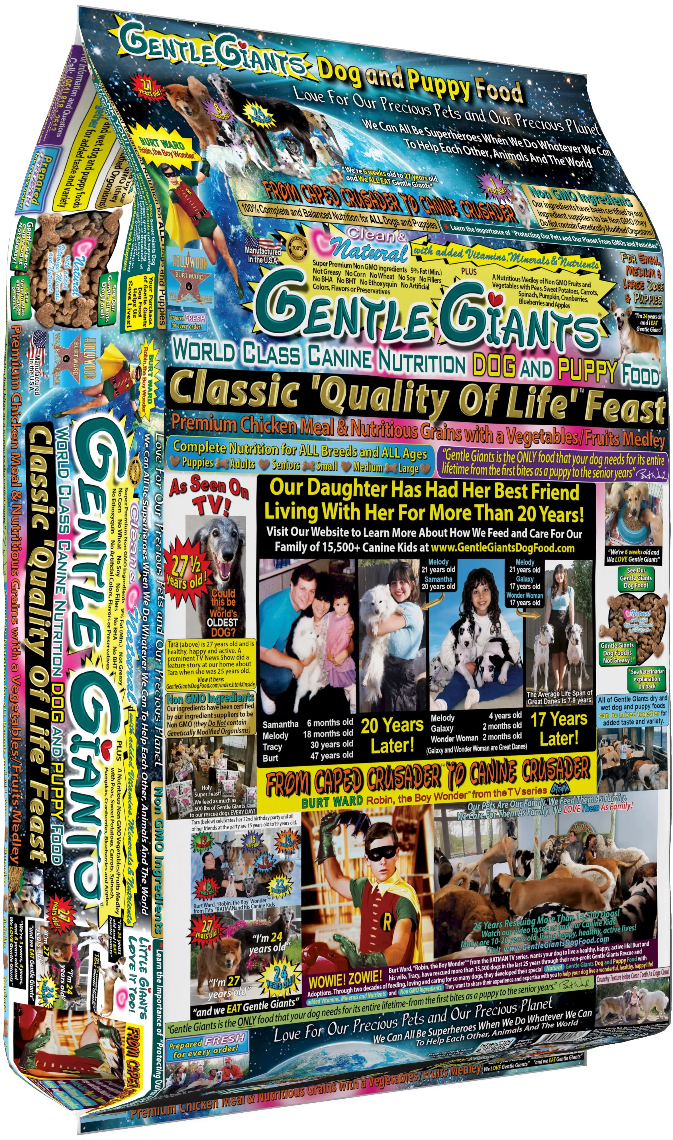 Gentle Giants World Class Canine Nutrition Dog and Puppy Food Classic Quality of Life Chicken Feast. 30-lb