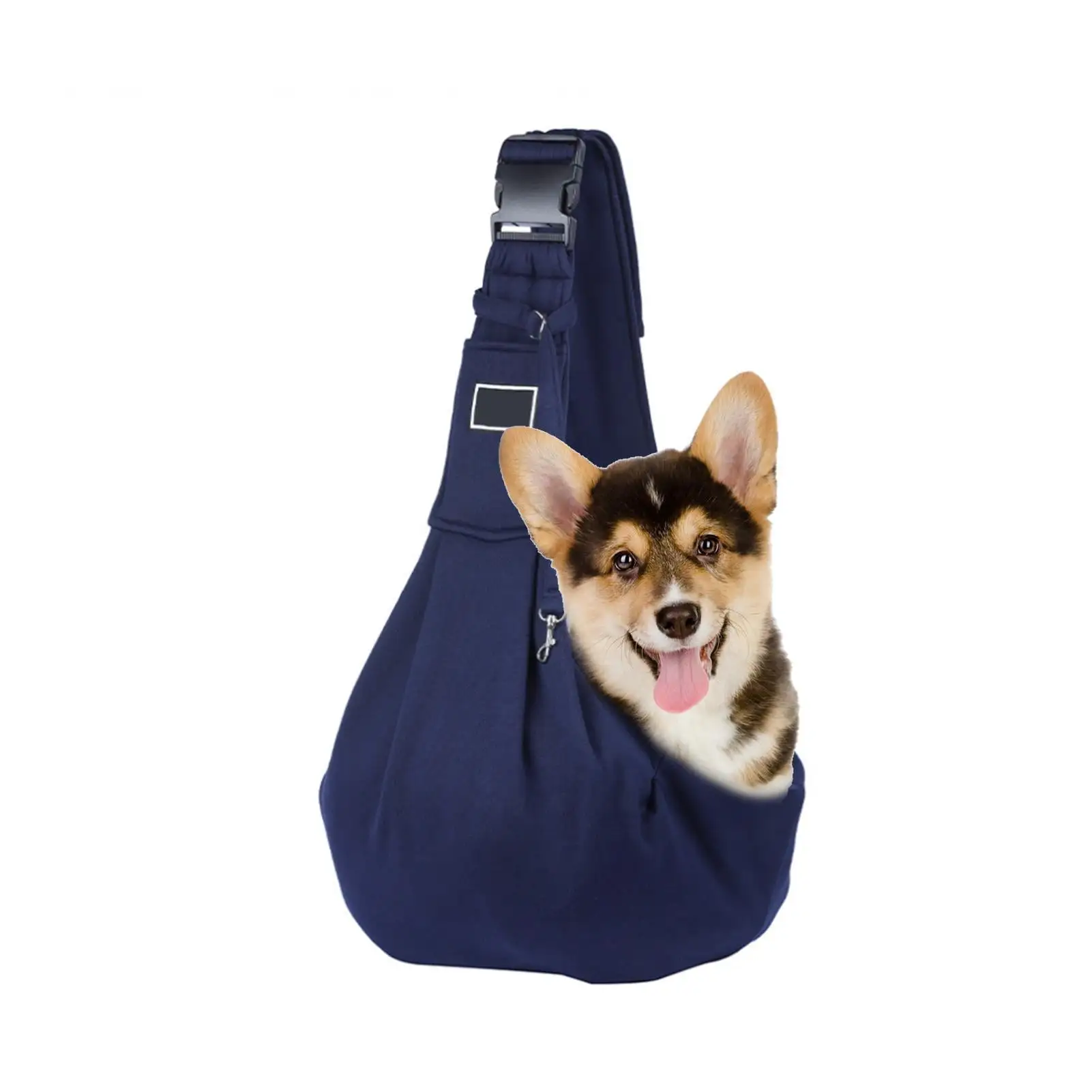 Gespout Dog Carrier. Puppy Sling Carrier with Adjustable Strap. Front Pocket & Safety Belt Dog Carring Carrier for Small Dogs. and Cats Holder for Traveling. Outdoor Blue 20*50.8CM