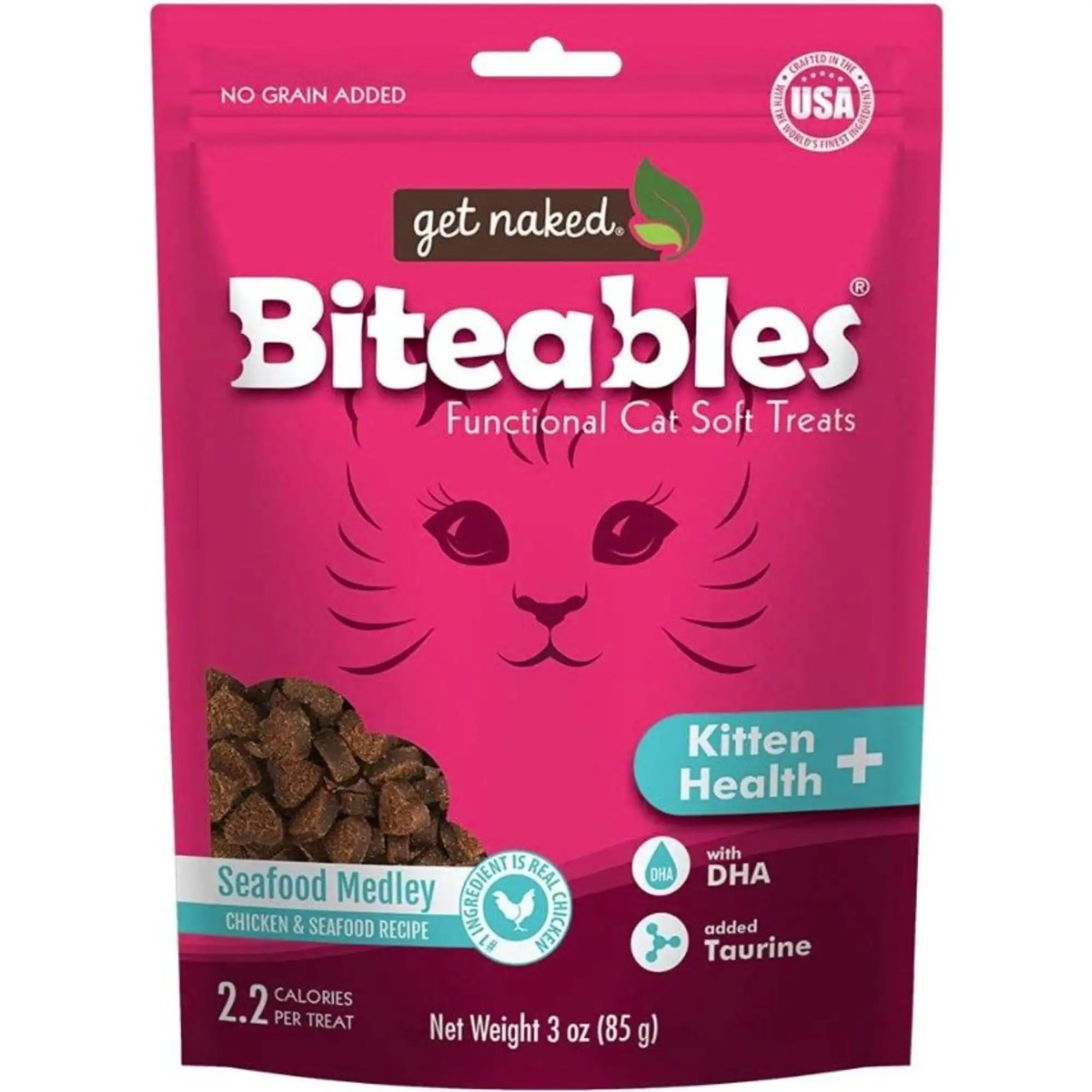 Get Naked Kitten Health Biteables Seafood Medley Flavor