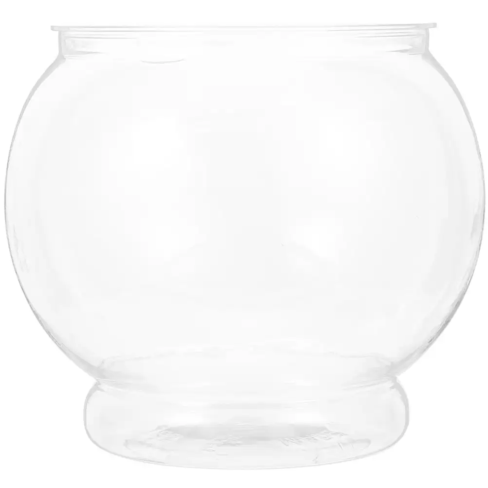 Glass Bubble Bowl Fish Tank Small Goldfish Terrarium Globe Vase for Betta Fish