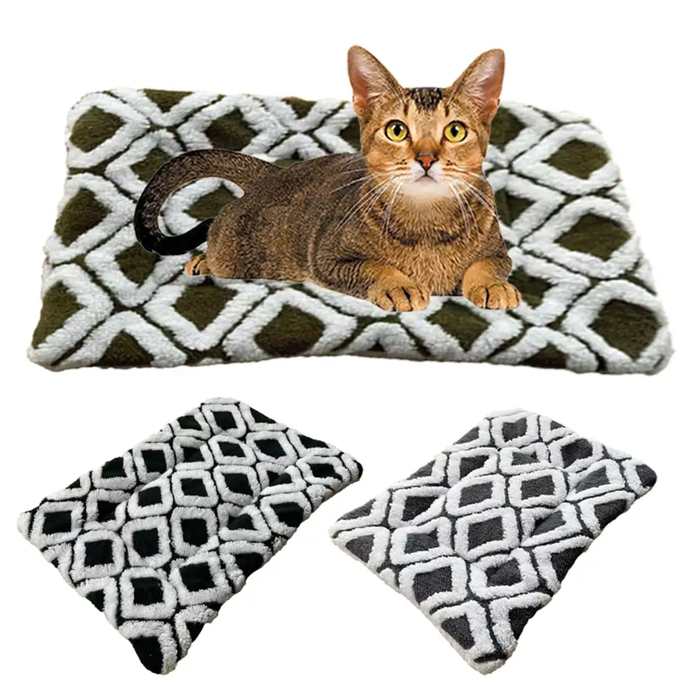 Godderr Dog Bed Cat Bed.Durable Dog Puppy Pad Cat Beds Super Soft Cat Bed/Cozy Crate Bed Mat for Small to Large Sized Dogs Cats Mat