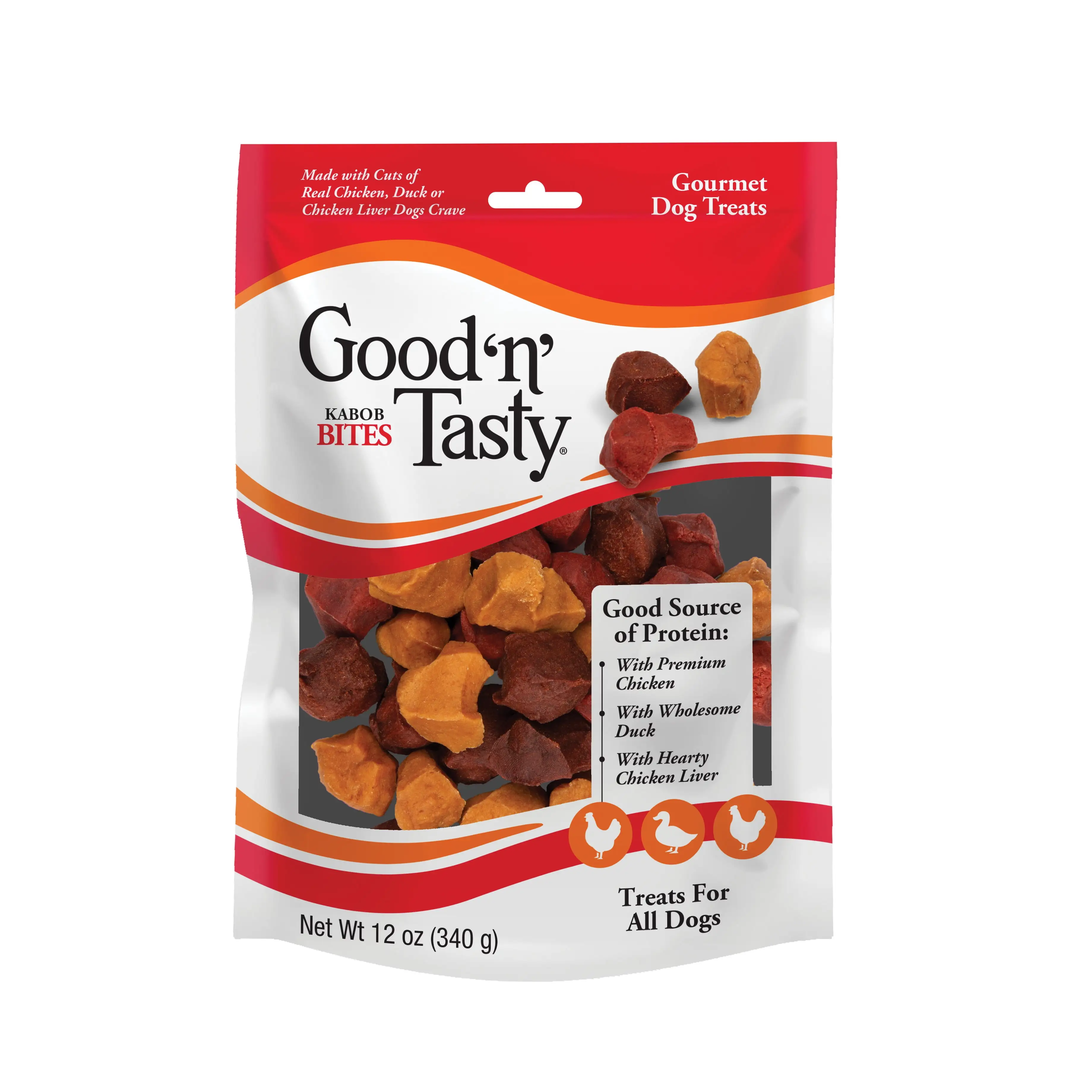 Good 'n' Tasty Kabob Bites. Treats for Dogs. 12 oz