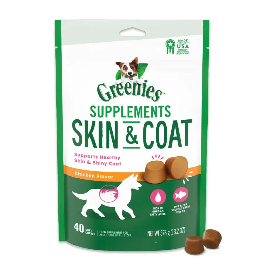 Greenies Skin & Coat Supplements. 40 ct