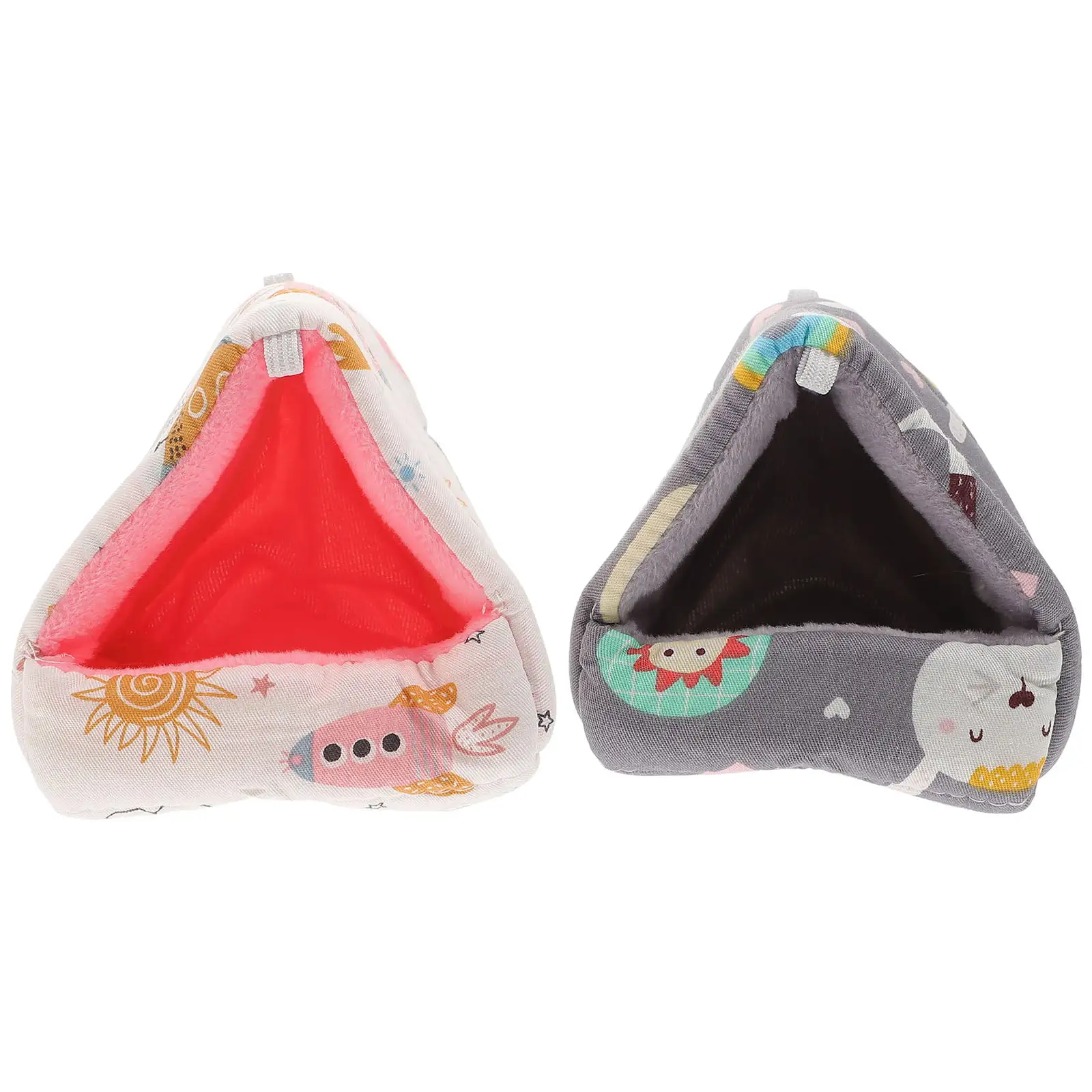 Guichaokj 2Pcs Lovely Hamster Houses Comfortable Hamster Hideouts Small Hamster Beds Chinchilla Accessory